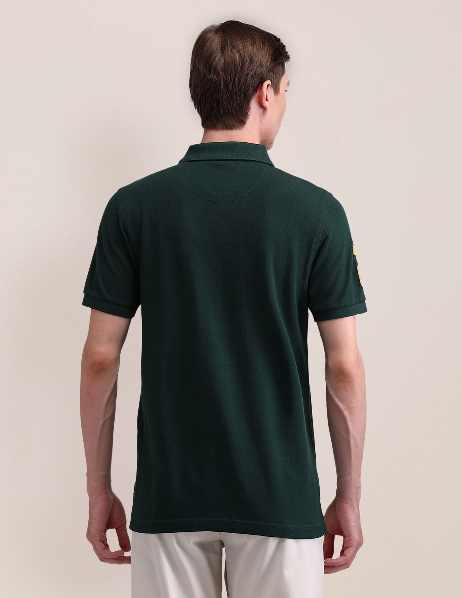 Solid Slim Fit Polo Shirt Olive - U.S. POLO ASSN. | Large