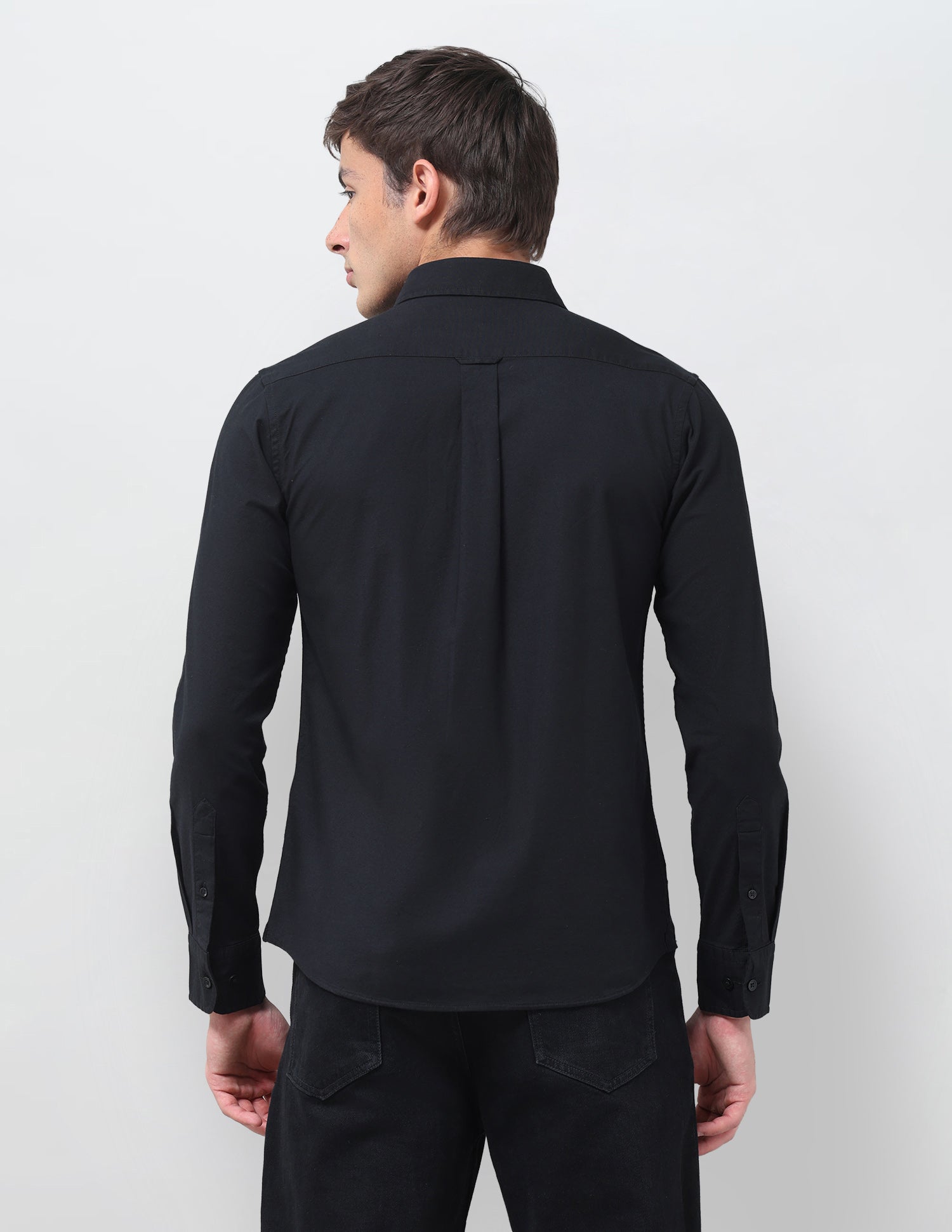 Tailored Fit Oxford Shirt Black - U.S. Polo Assn. India | Large