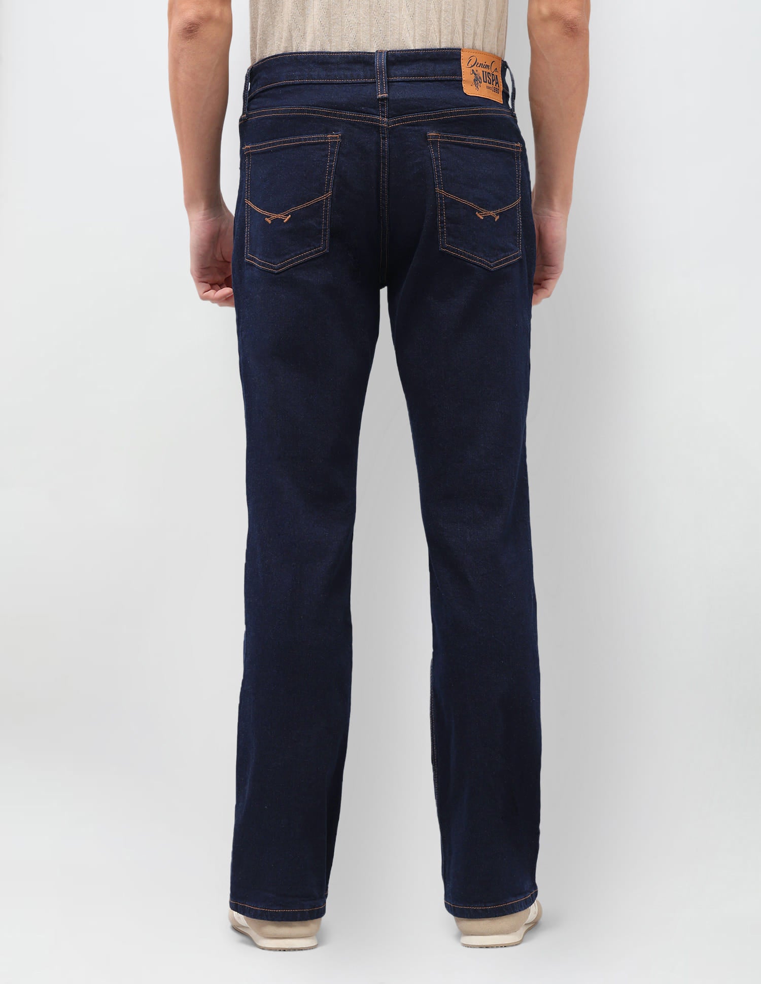 Solid Bootcut Jeans Blue - U.S. Polo Assn. India | Large