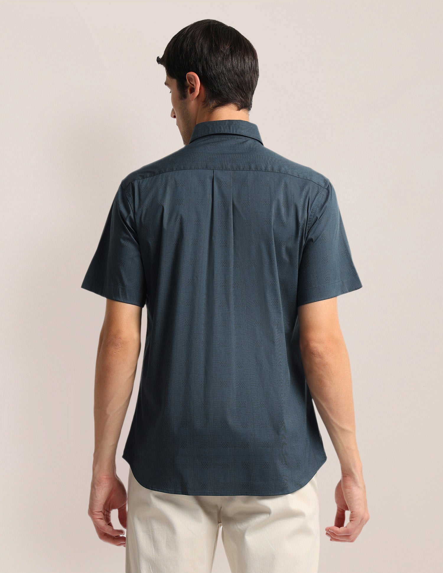 Tailored Fit Check Shirt Teal - U.S. Polo Assn. India | Large