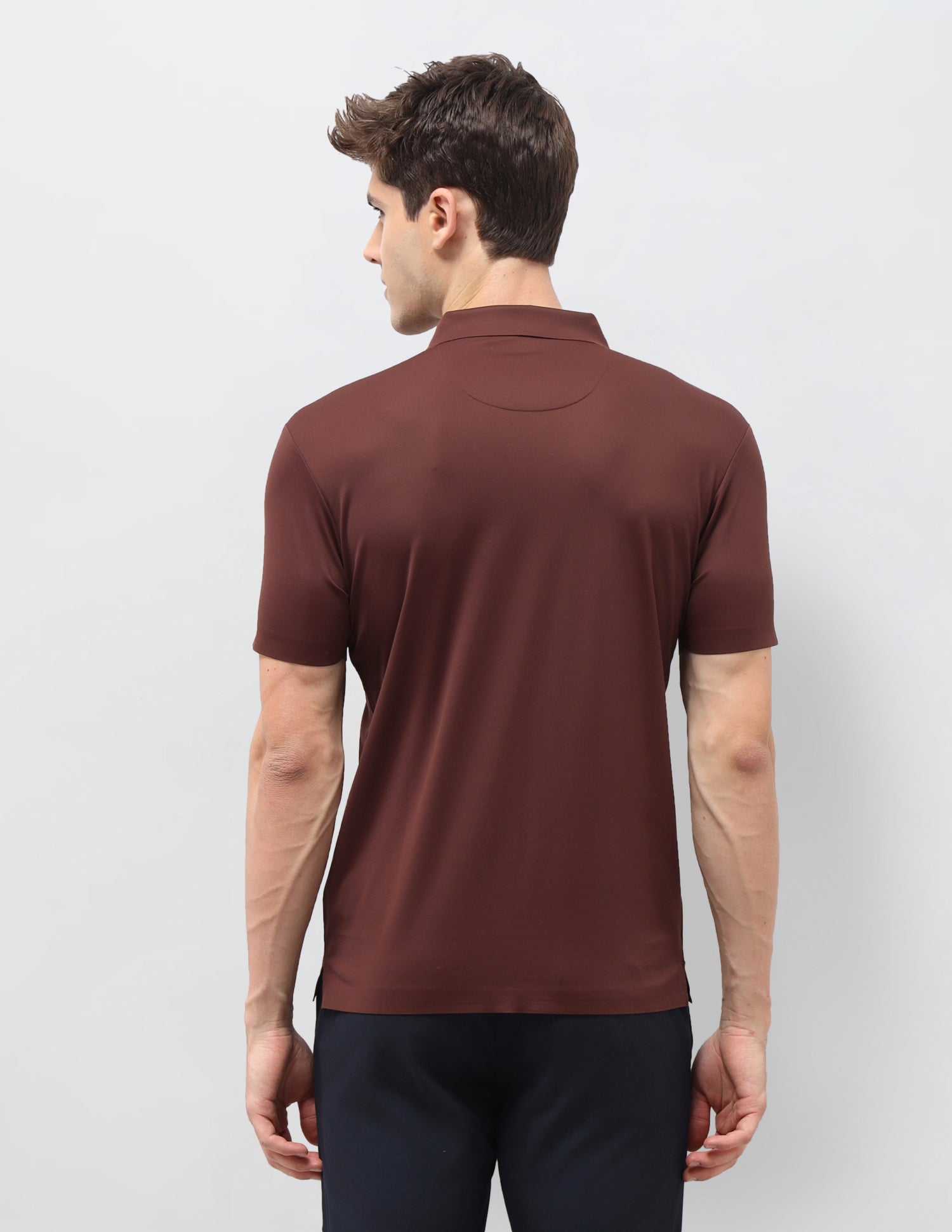 Solid Slim Fit Polo Shirt Rust - U.S. Polo Assn. India | Large
