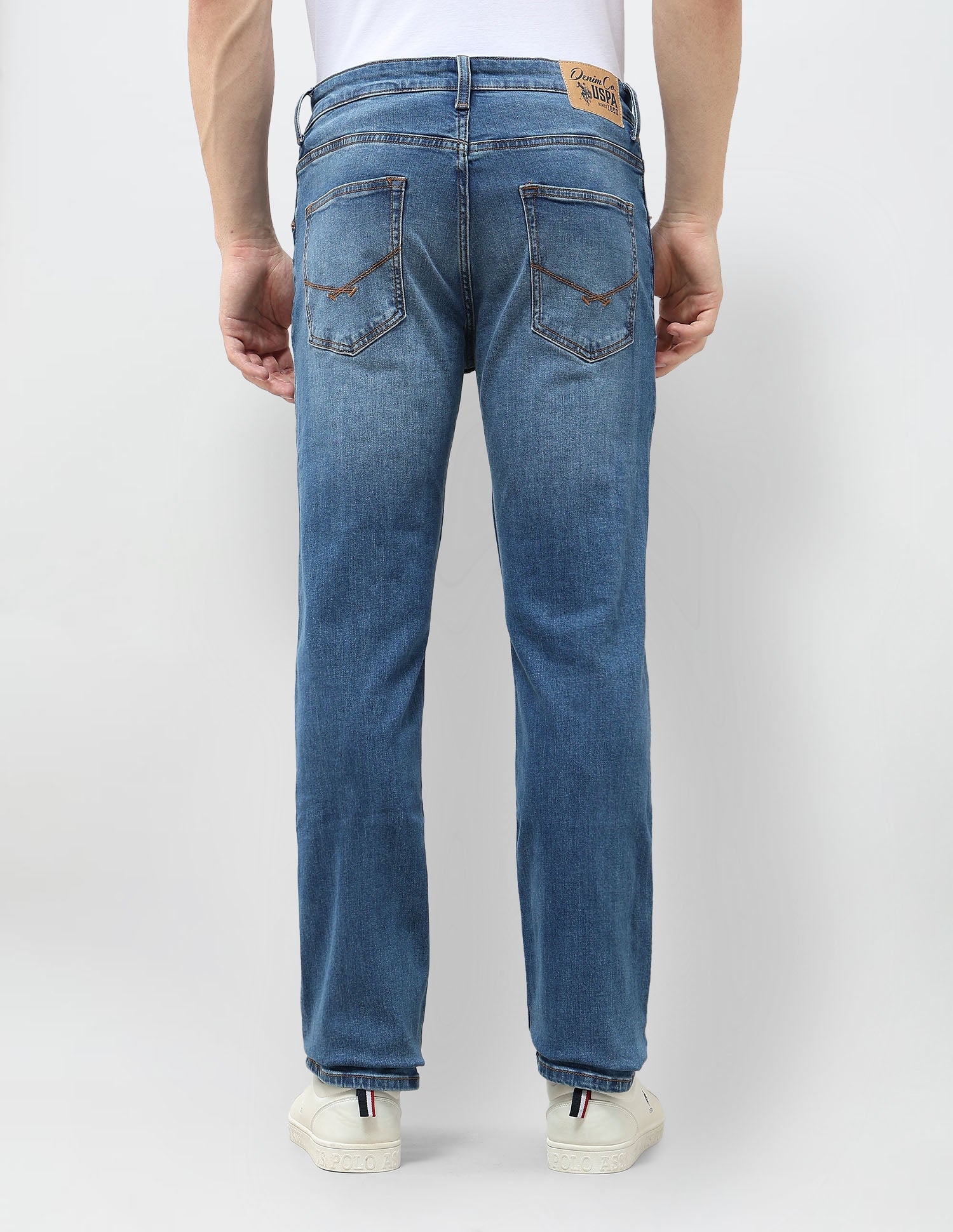 Harold Slim Straight Fit Blue Jeans Indigo - U.S. POLO ASSN. | Large