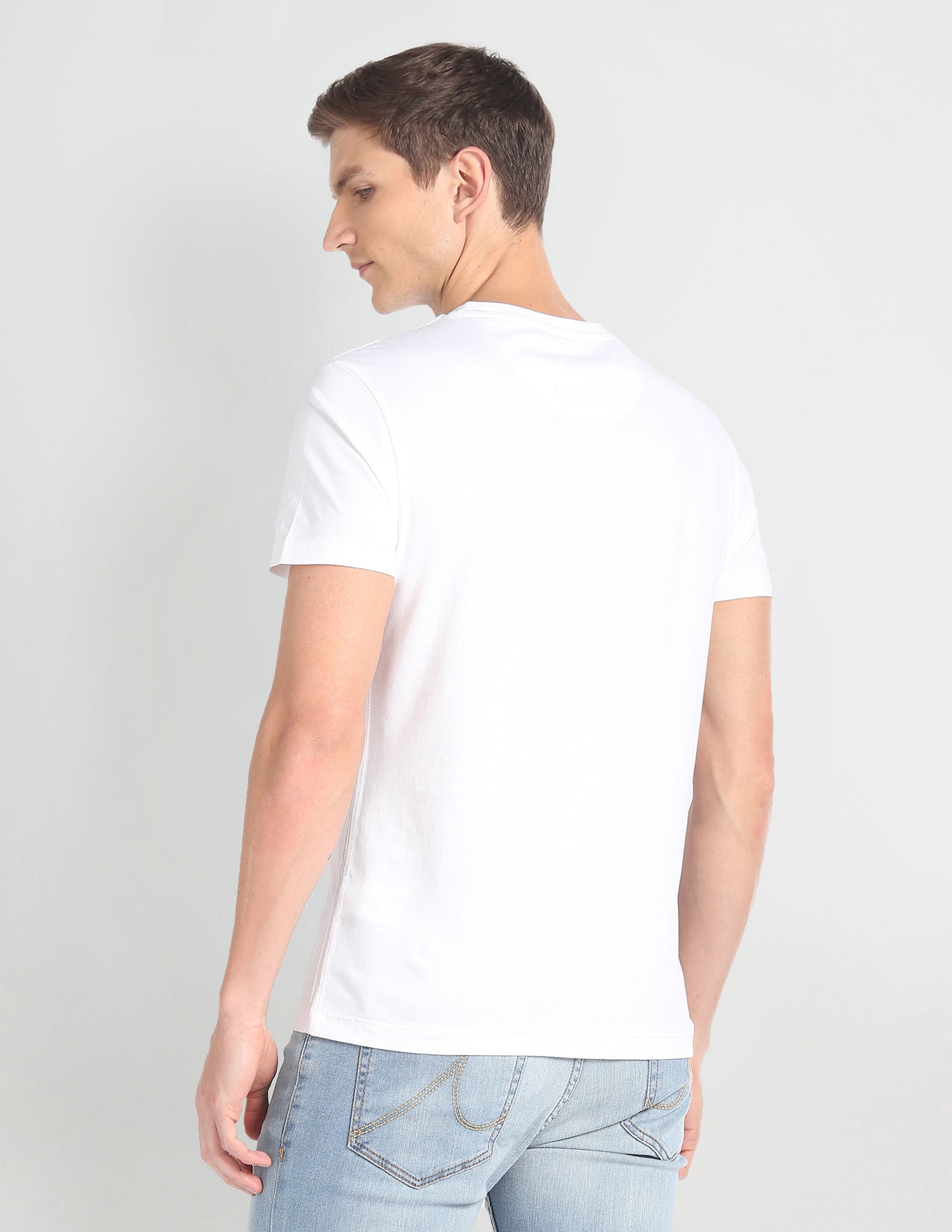 Crew Neck Graphic Print T-Shirt White - U.S. POLO ASSN. | Large