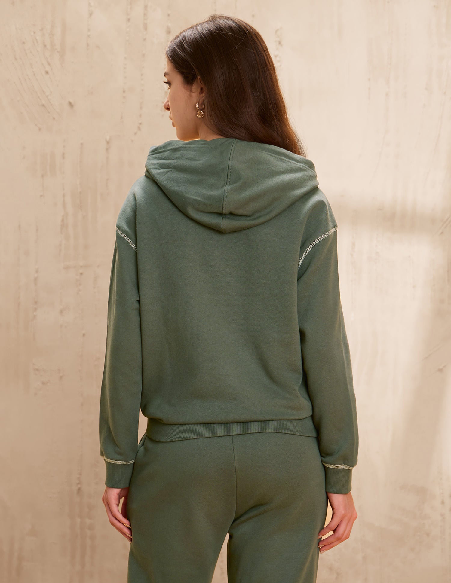 Loose Fit Hooded Sweatshirt Green - U.S. POLO ASSN. | Large