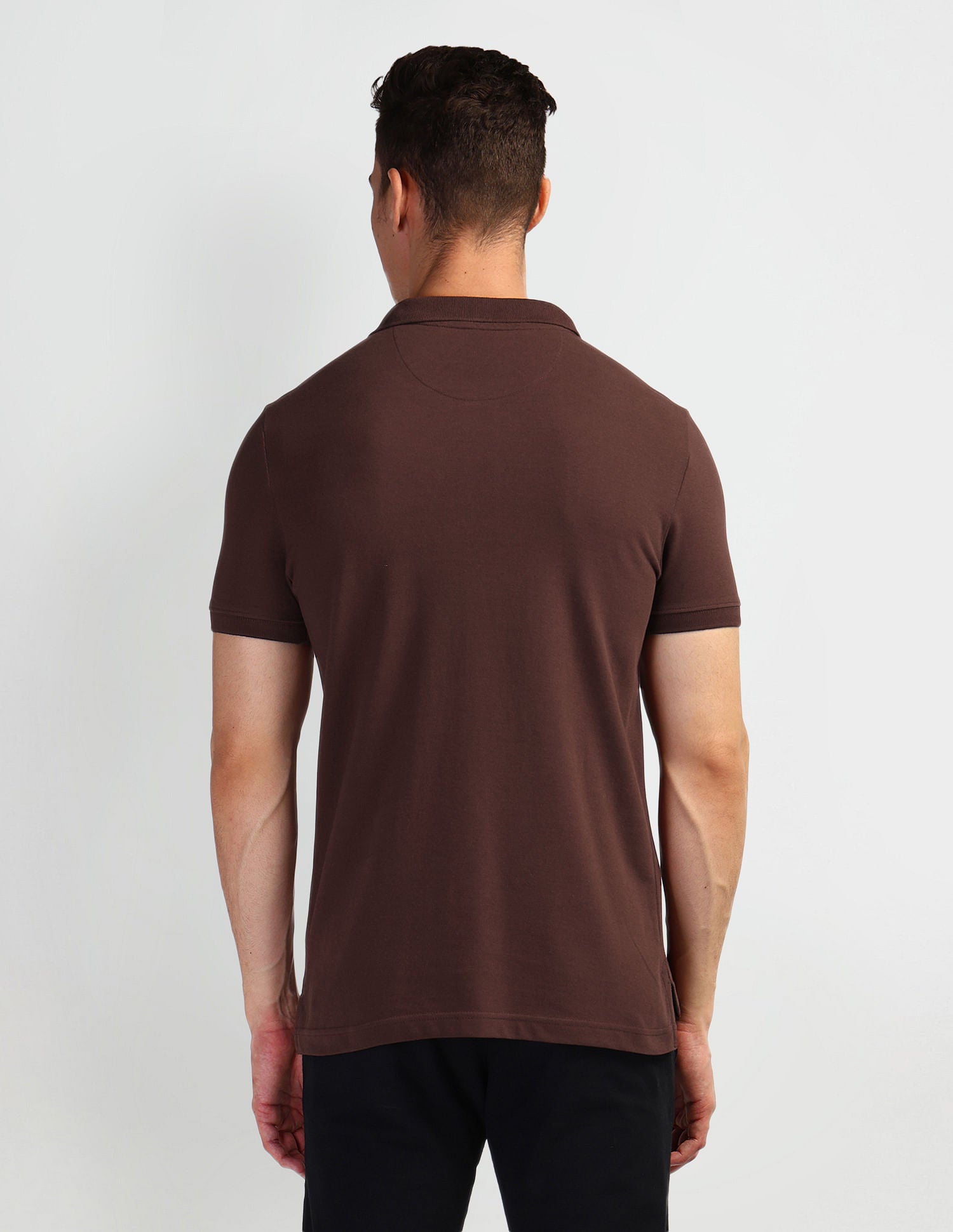 Brand Print Pique Polo Shirt Maroon - U.S. Polo Assn. India | Large
