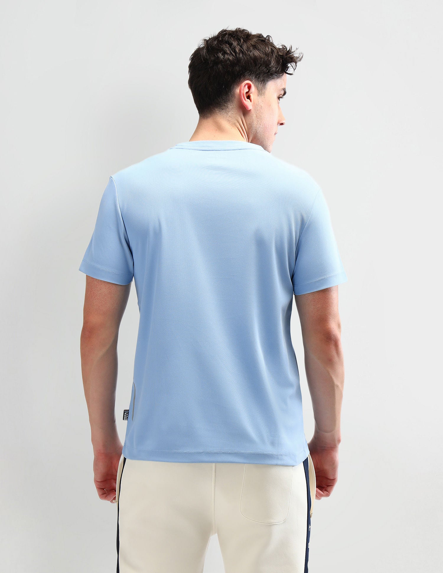 Slim Fit Printed T-Shirt Light Blue - U.S. POLO ASSN. | Large