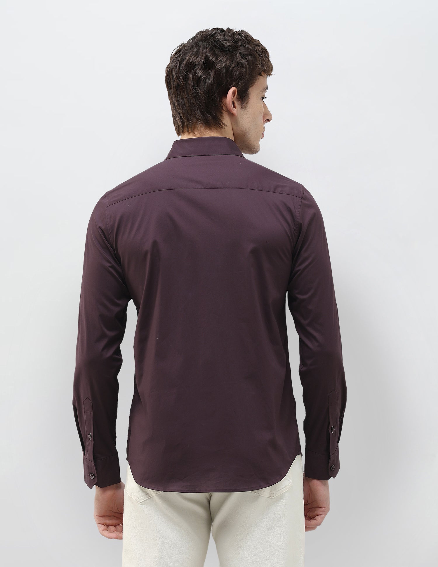 Poplin Regular Fit Shirt Wine - U.S. Polo Assn. India | Large