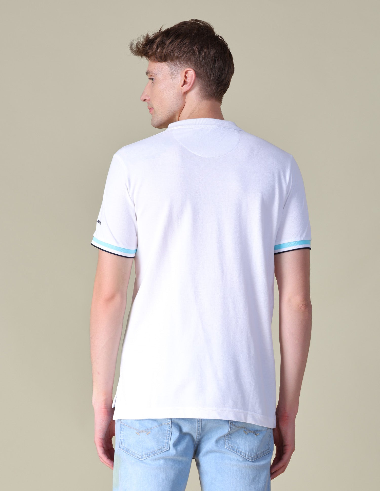 Solid Regular Fit Polo Shirt White - U.S. Polo Assn. India | Large