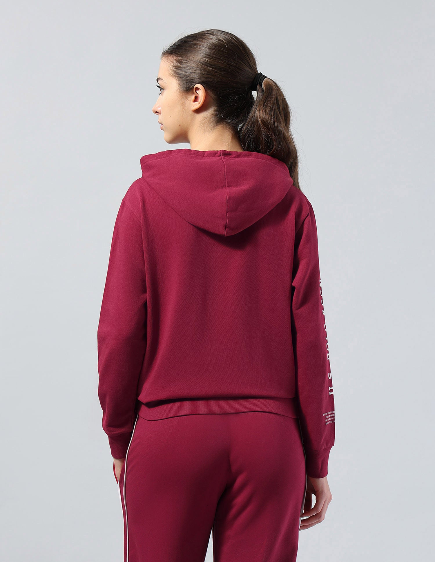 Regular Fit Hooded Sweatshirt Red - U.S. POLO ASSN. | Large