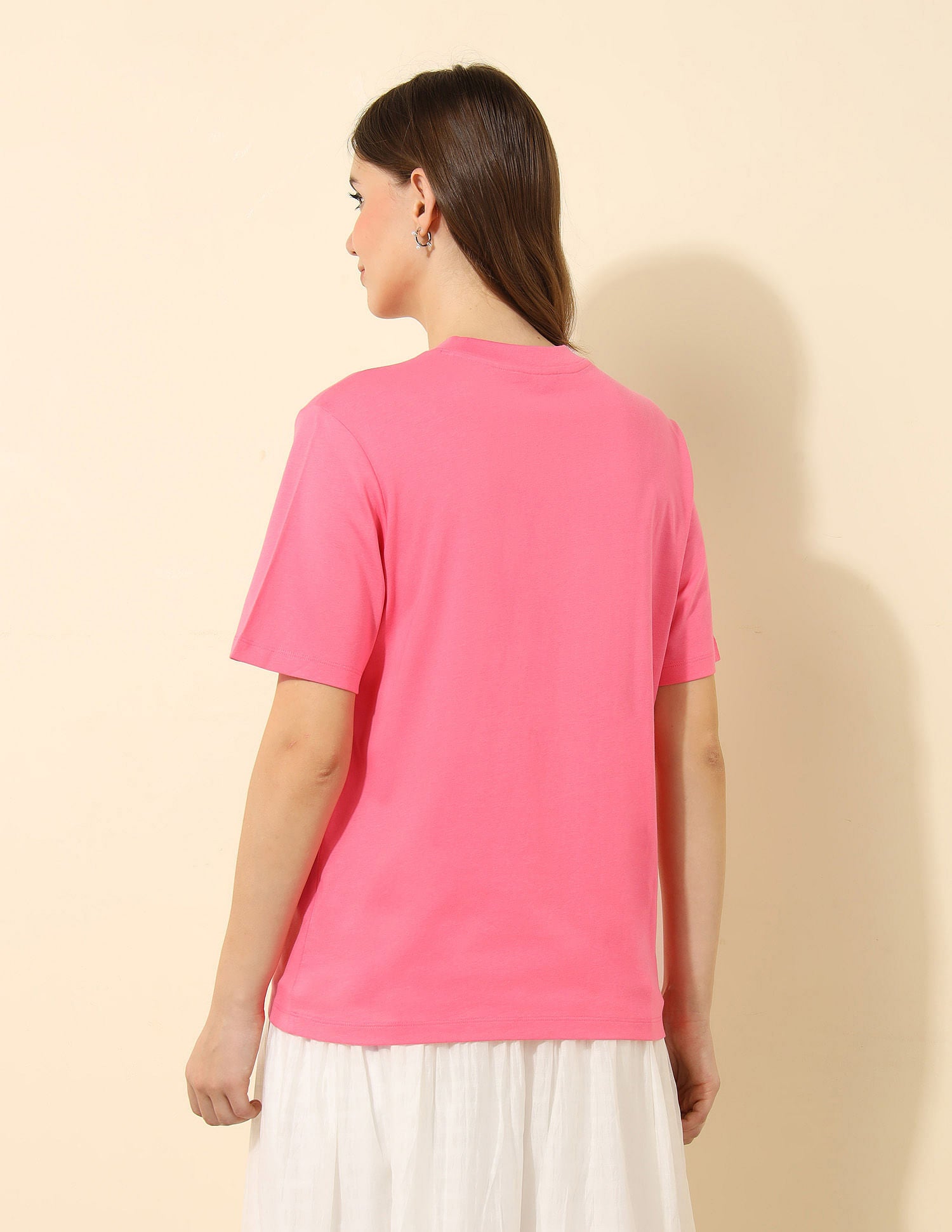 Boxy Fit Brand Printed T-Shirt Pink - U.S. POLO ASSN. | Large