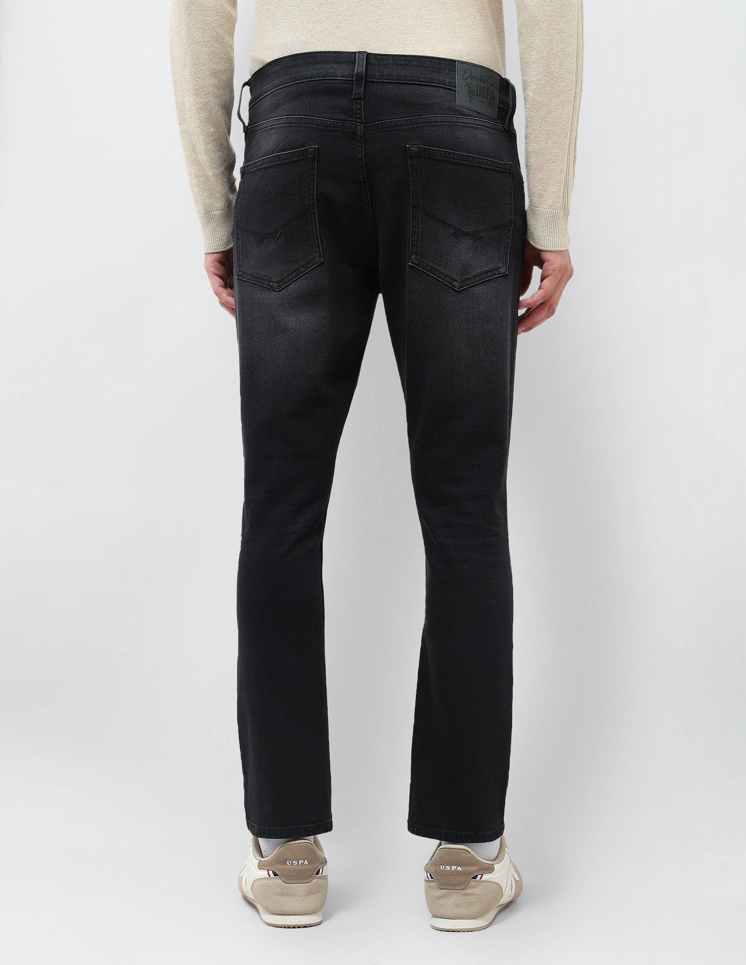 Henry Tapered Fit Whiskered Jeans Black - U.S. POLO ASSN. | Large