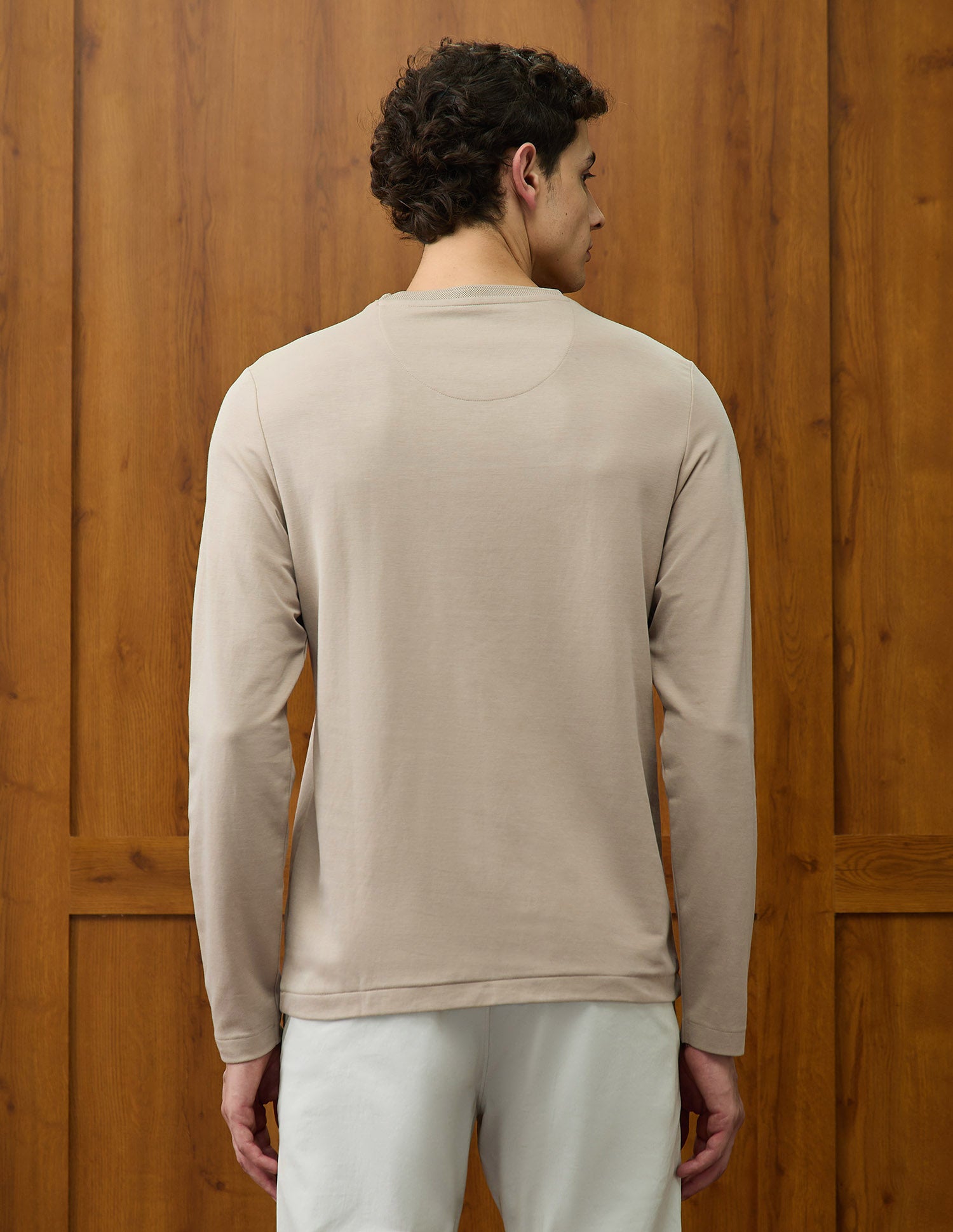 Solid Varsity Theatre T-Shirt Beige - U.S. POLO ASSN. | Large