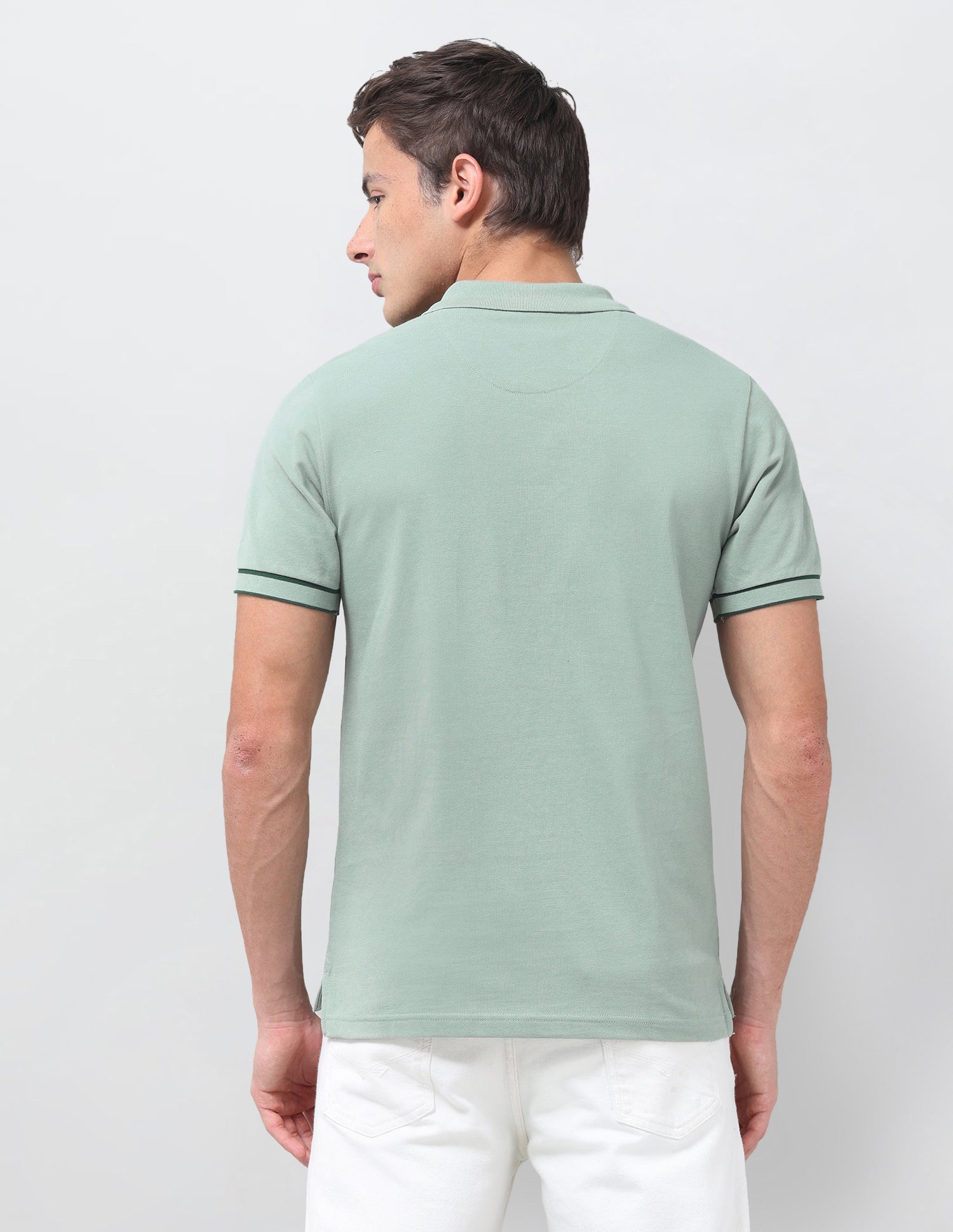 Brand Embroidered Regular Fit Polo Shirt Light Green - U.S. Polo Assn. India | Large