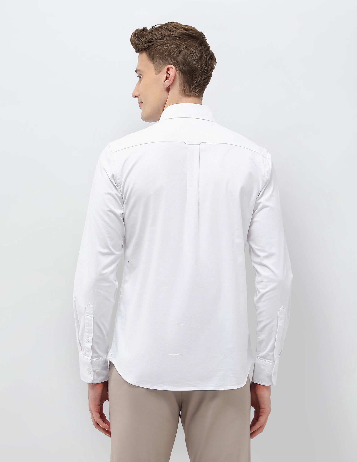 Tailored Fit Oxford Shirt White - U.S. Polo Assn. India | Large