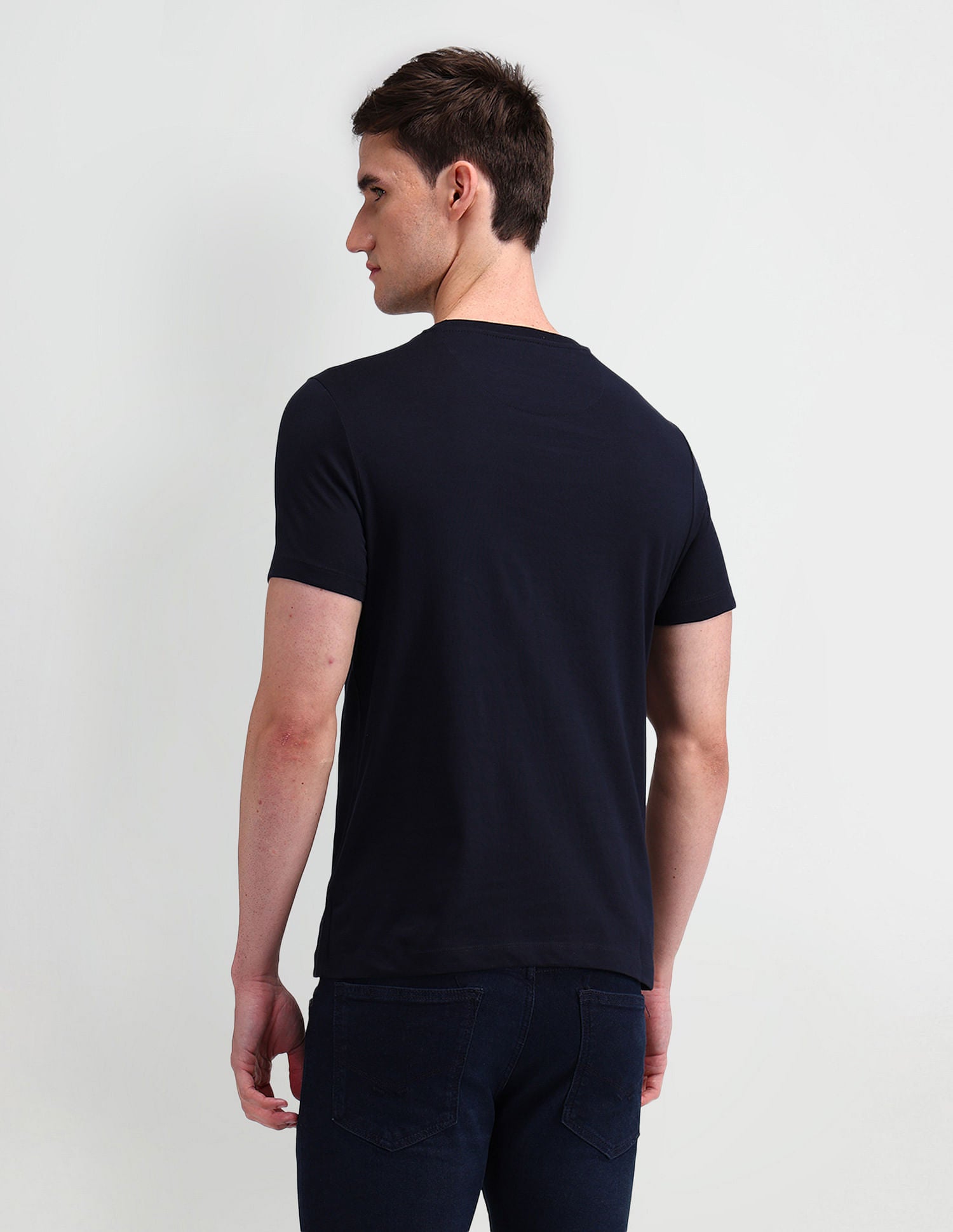 Muscle Fit Printed T-Shirt NAVY BLUE - U.S. POLO ASSN. | Large