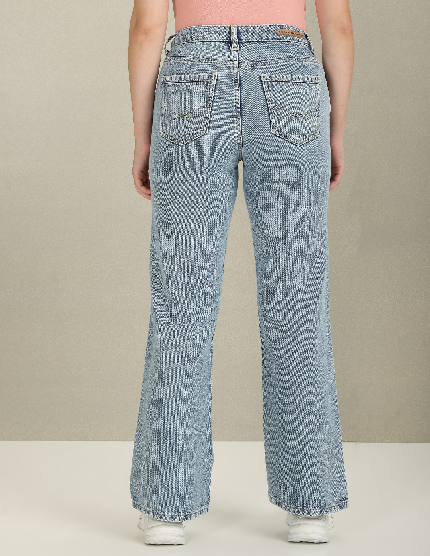 Bootcut Mid Rise Jeans Blue - U.S. Polo Assn. India | Large