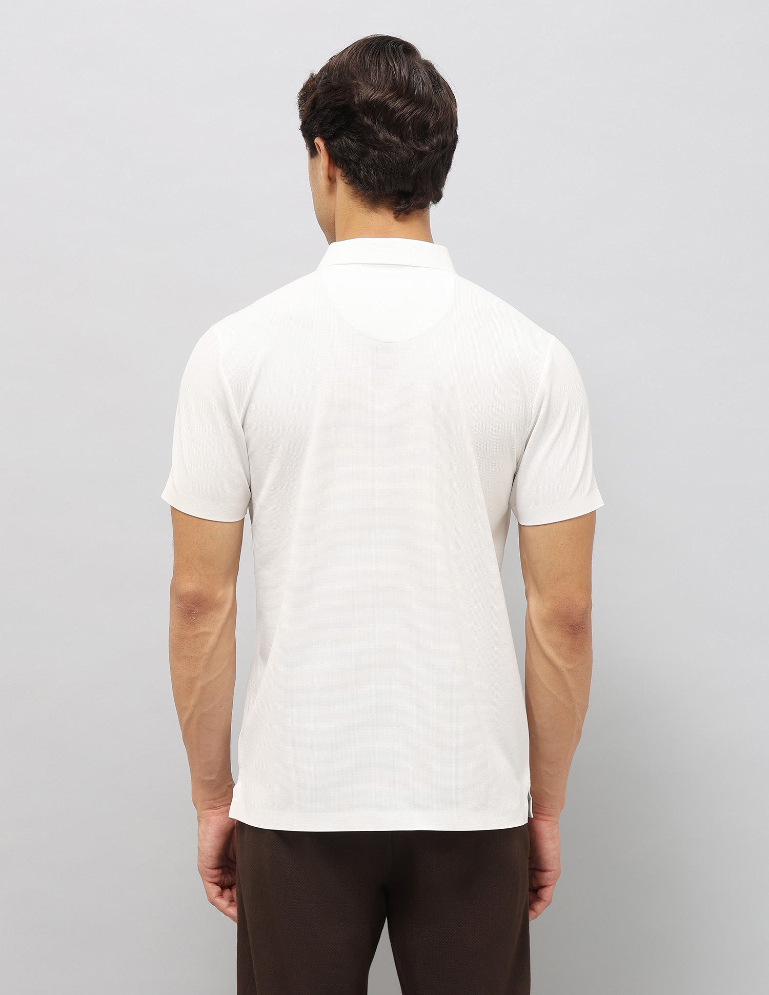 Slim Fit Textured Polo Shirt White - U.S. Polo Assn. India | Large