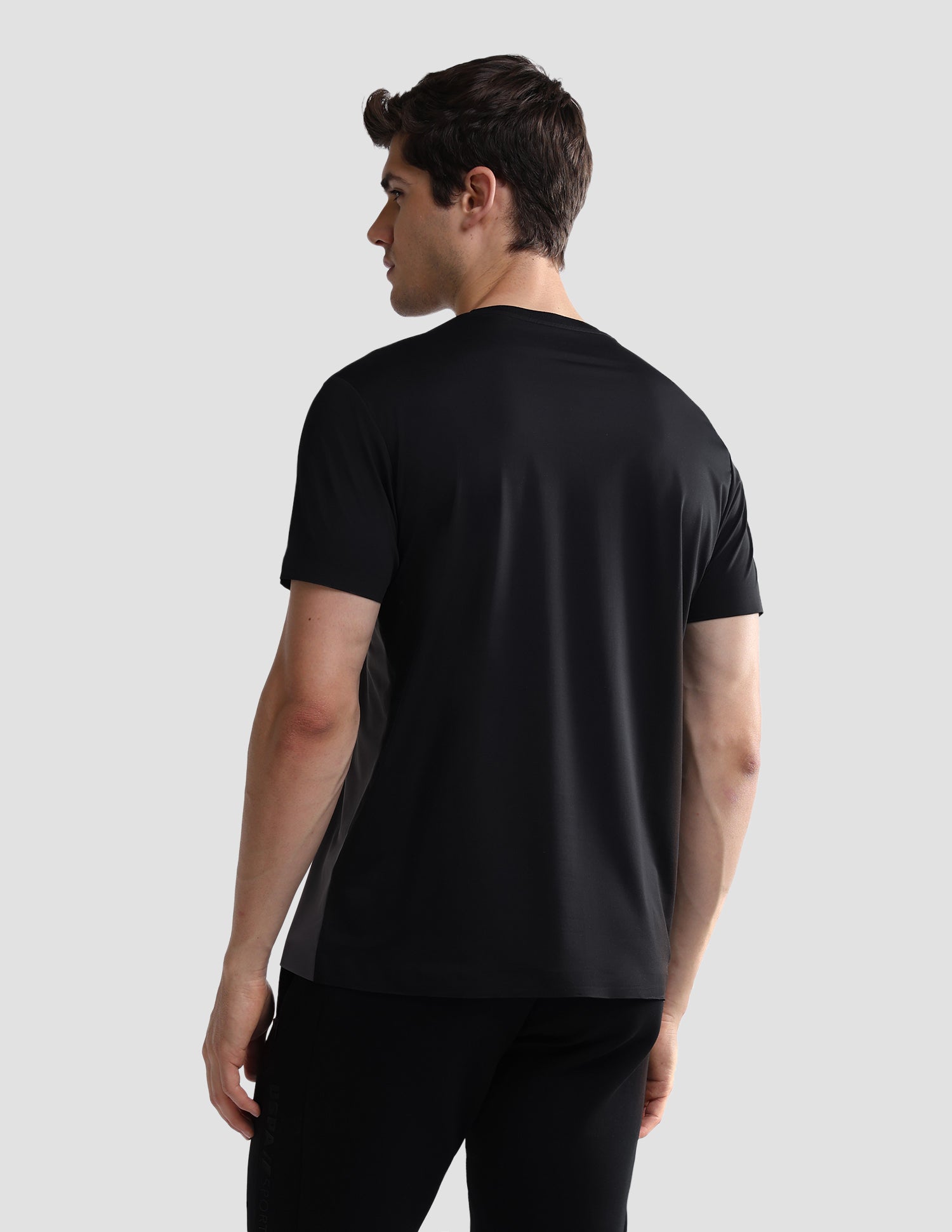 Colourblocked Slim Fit Active T-Shirt Black - U.S. Polo Assn. India | Large