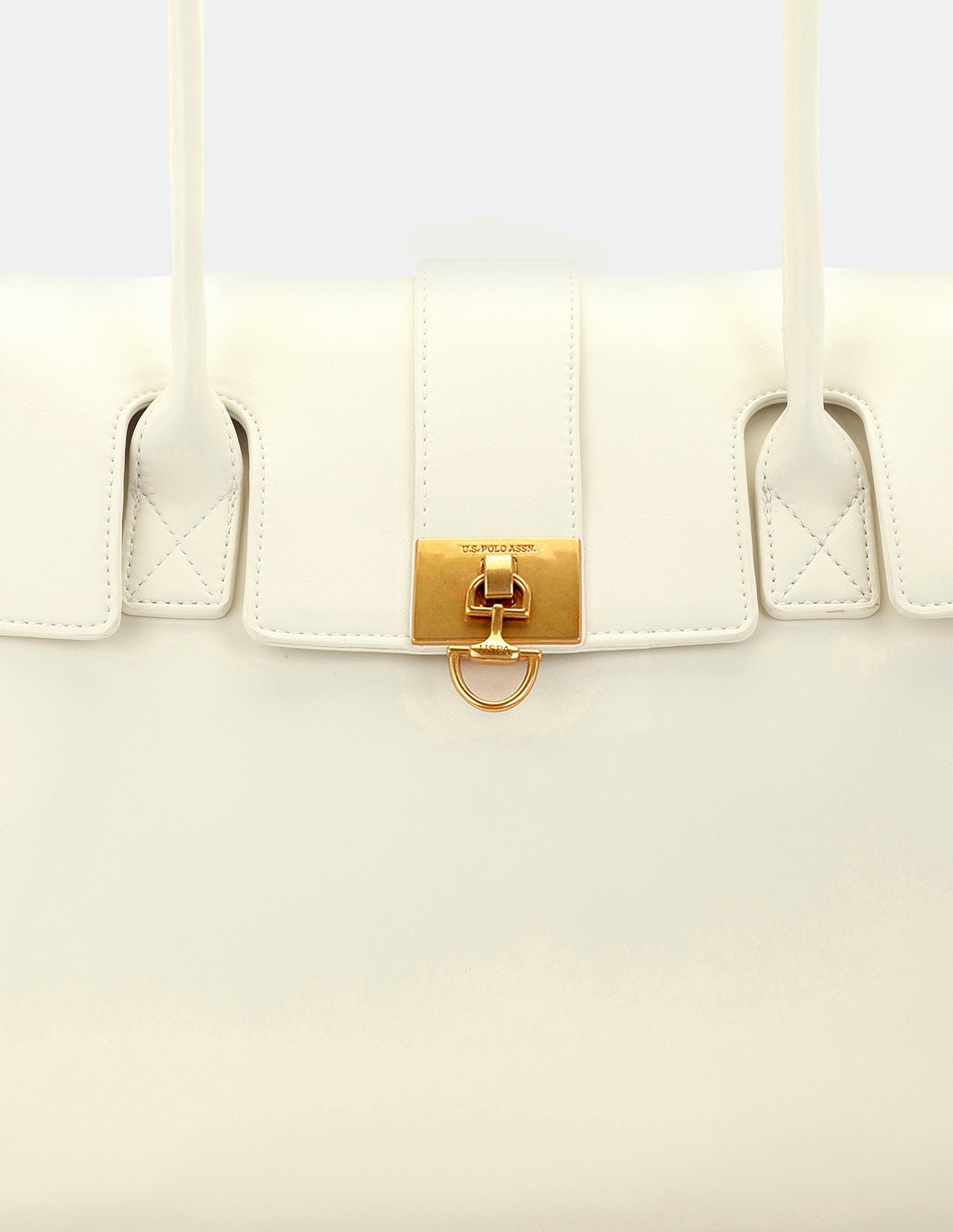 Women Aspen Satchel Bag Off White - U.S. POLO ASSN. | Large