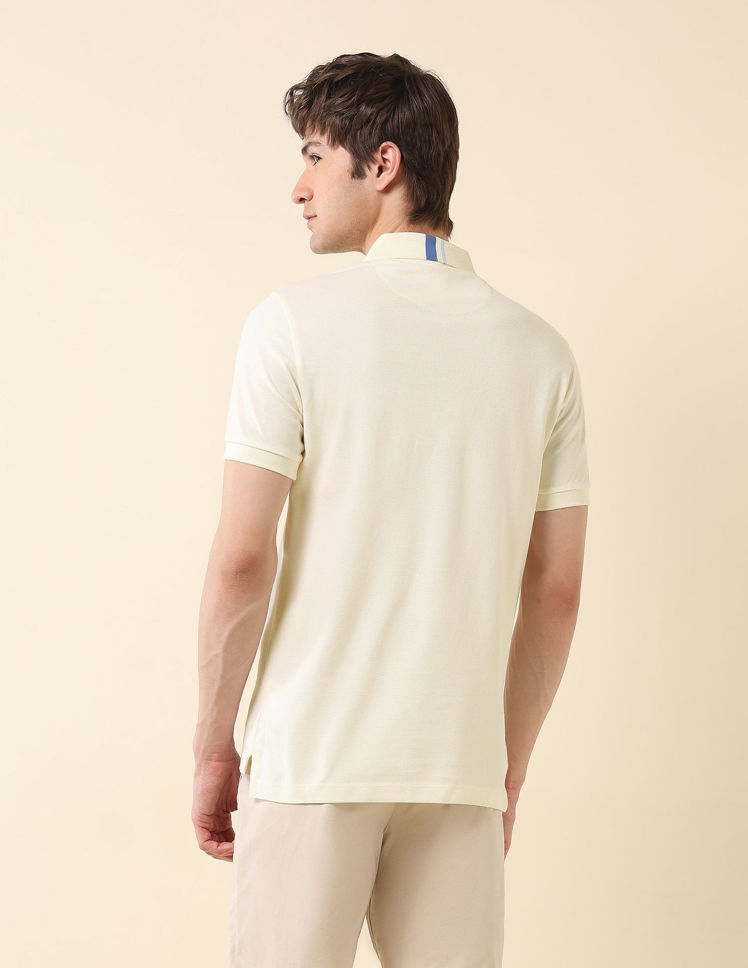 Slim Fit Summer Splash Polo Shirt White - U.S. Polo Assn. India | Large