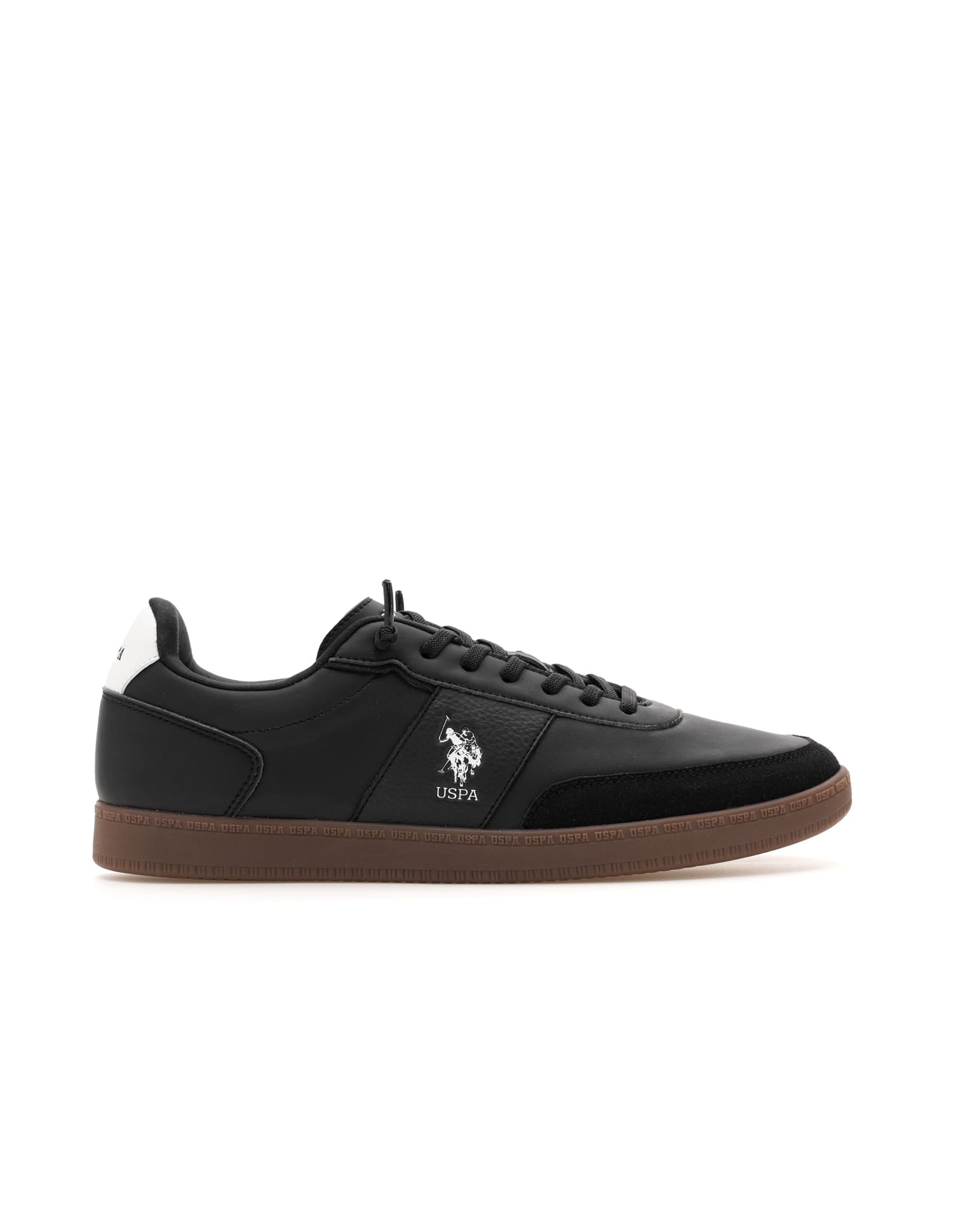 Men Milton Solid Sneakers Black - U.S. Polo Assn. India | Large