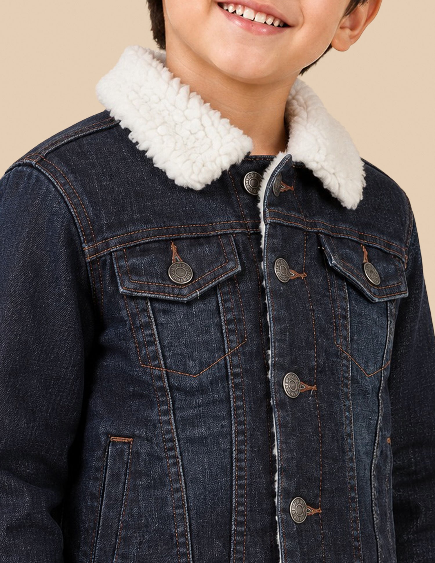 Solid Regular Fit Denim Jacket Dark Blue - U.S. Polo Assn. India | Large