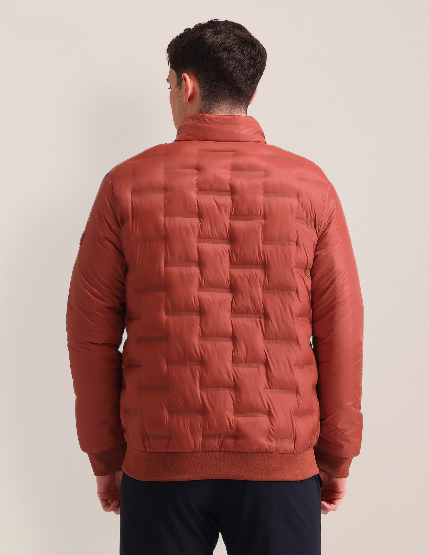 Solid Regular Fit Puffer Jacket Rust - U.S. POLO ASSN. | Large