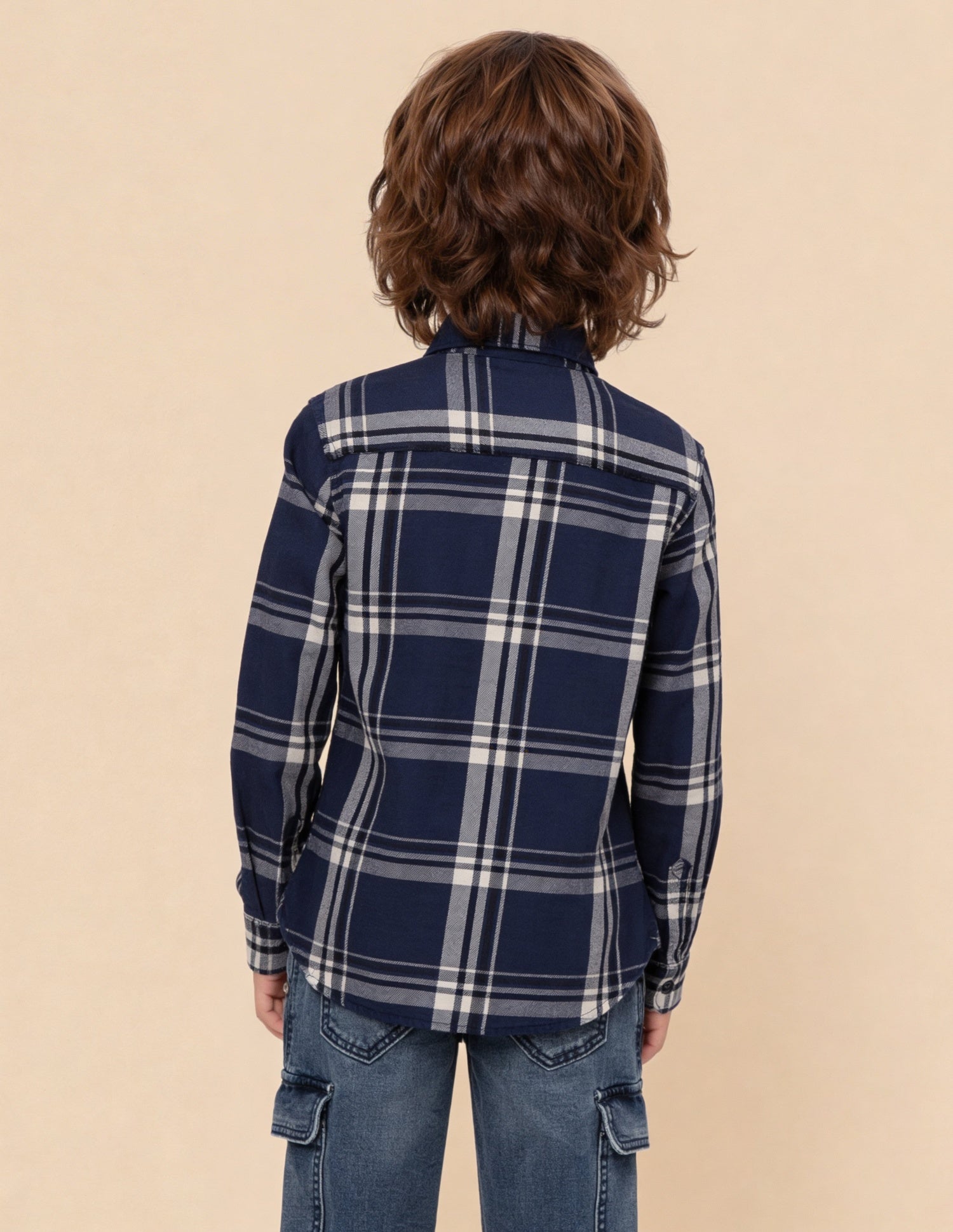 Tartan Checked Twill Shirt Blue - U.S. Polo Assn. India | Large