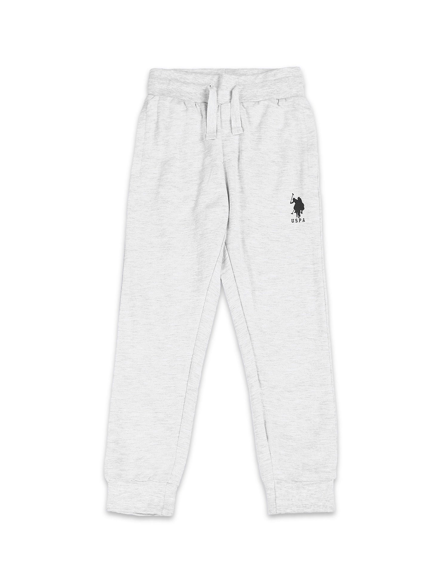 Regular Fit Solid Joggers Light Grey - U.S. POLO ASSN. | Large