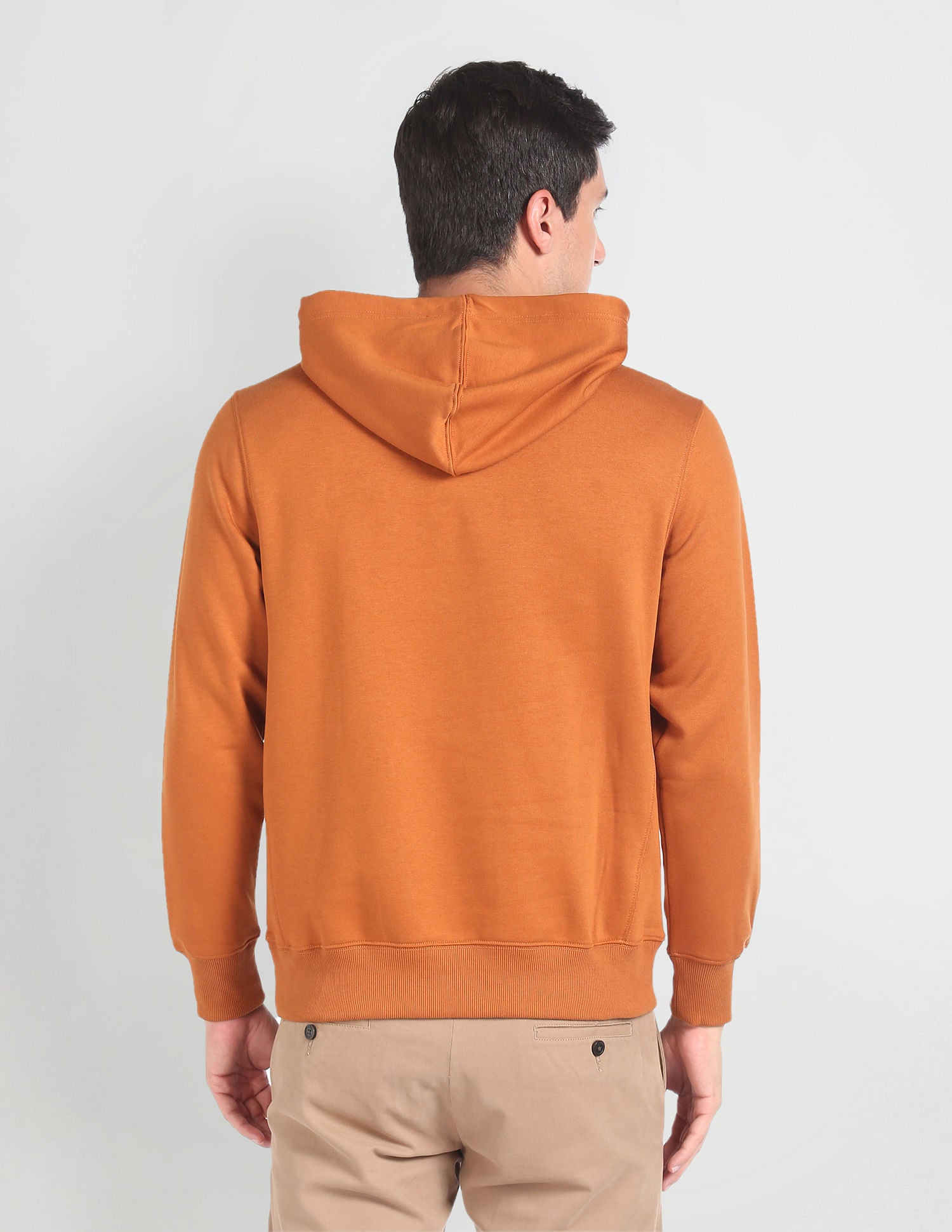 Kangaroo Pocket Hooded Sweatshirt Tan - U.S. POLO ASSN. | Large