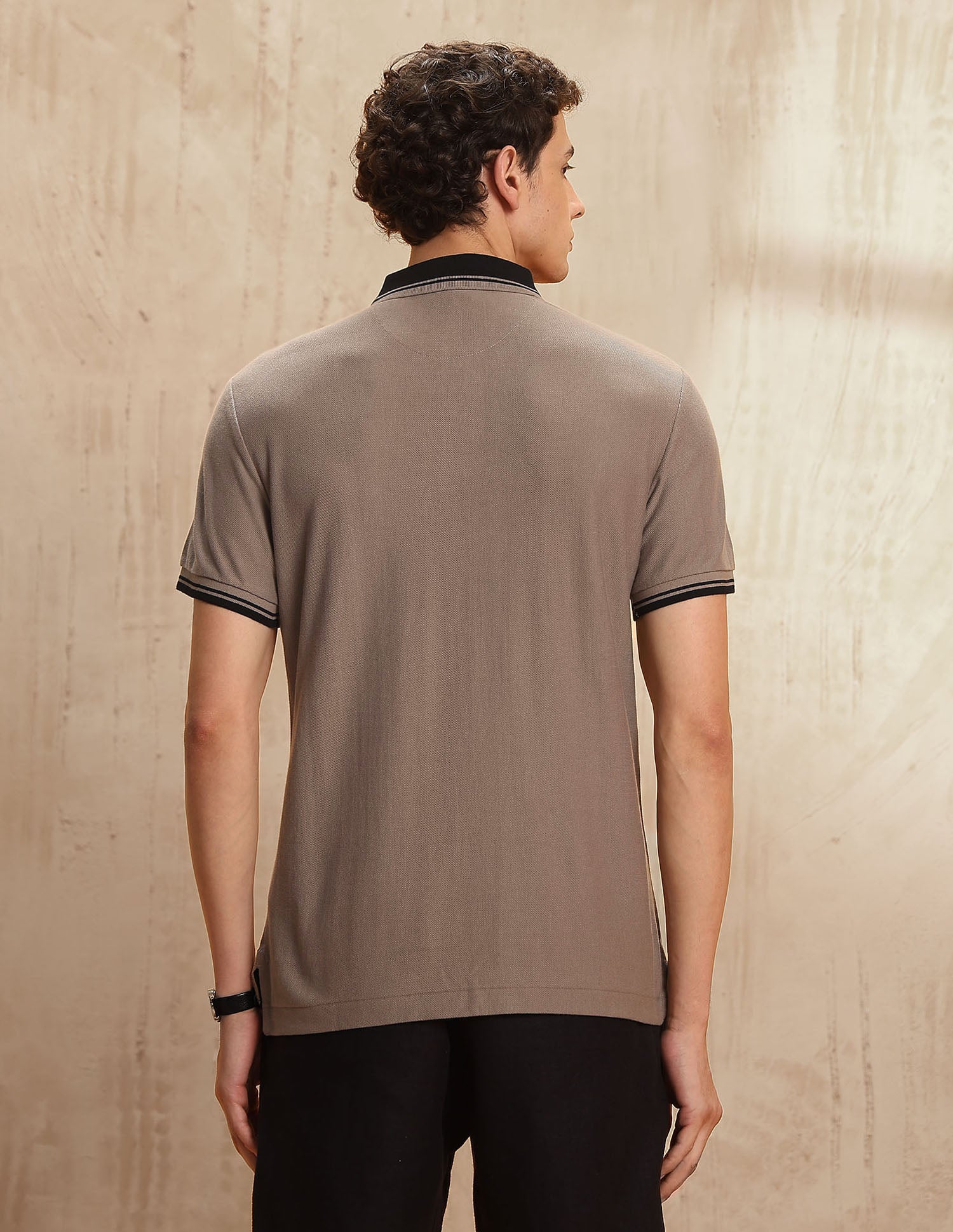 Colourblocked Legend Of Horseshoe Polo Shirt Beige - U.S. POLO ASSN. | Large