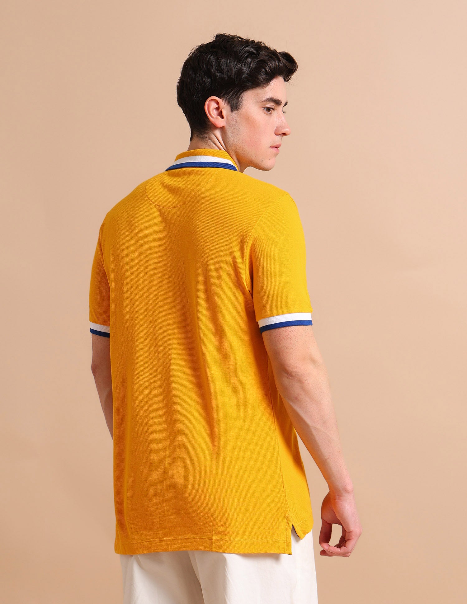 Heritage Tipped Polo Shirt Mustard - U.S. POLO ASSN. | Large