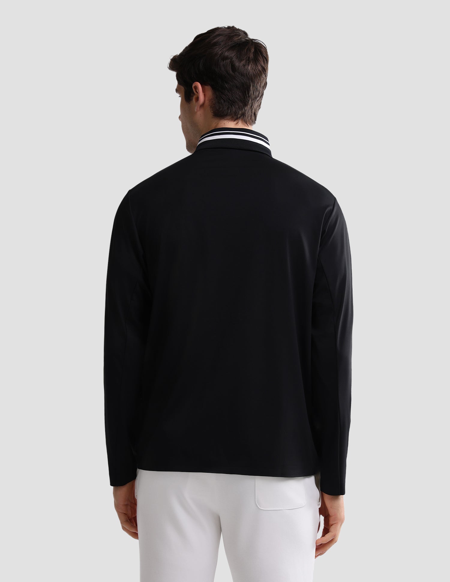 Solid Slim Fit Active Polo Shirt Black - U.S. Polo Assn. India | Large