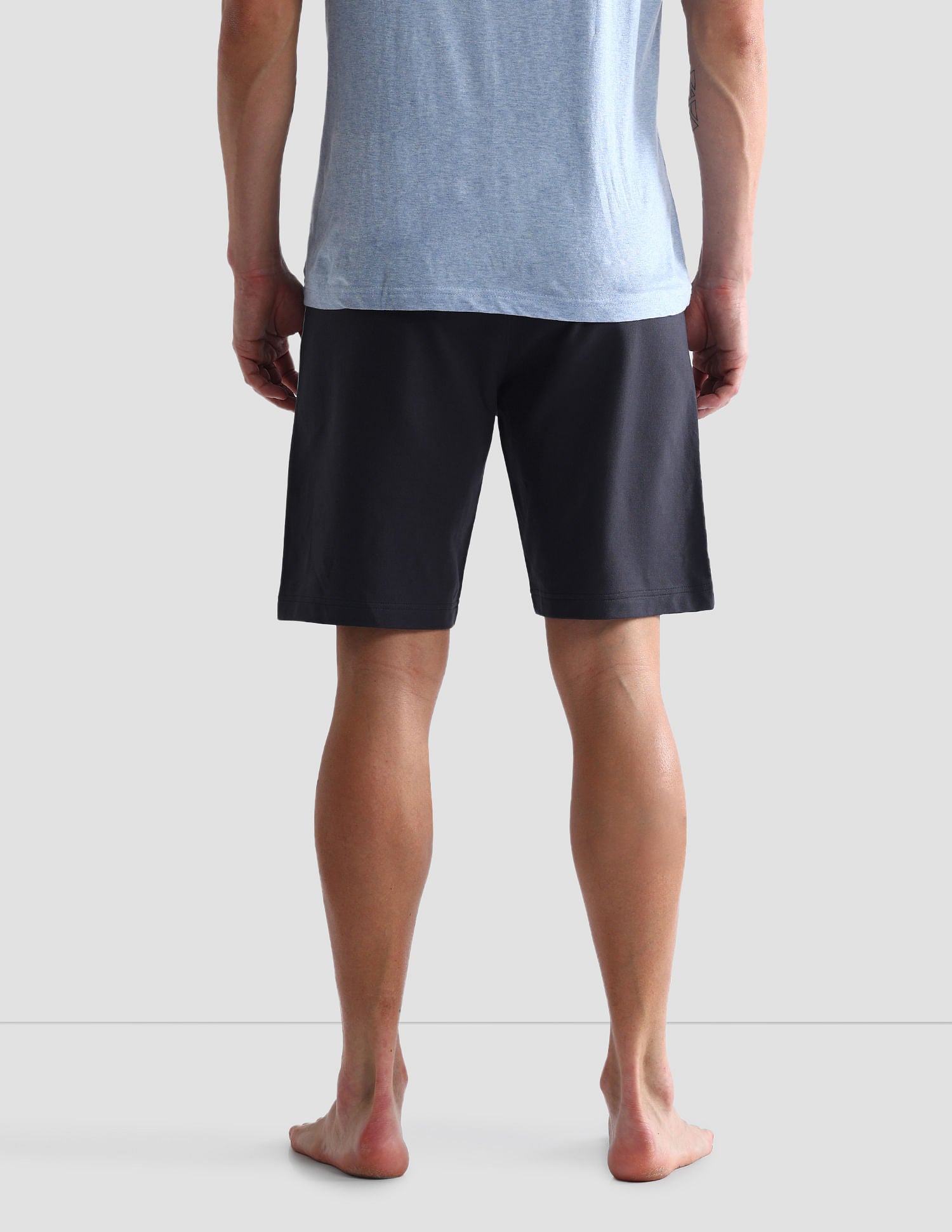 Mid Rise Contrast Piping OES05 Shorts - Pack Of 1 Grey - U.S. POLO ASSN. | Large