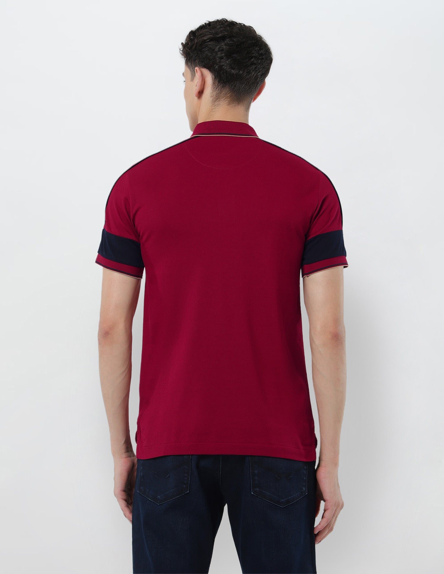 Brand Embroidered Slim Fit Polo Shirt Dark Red - U.S. POLO ASSN. | Large