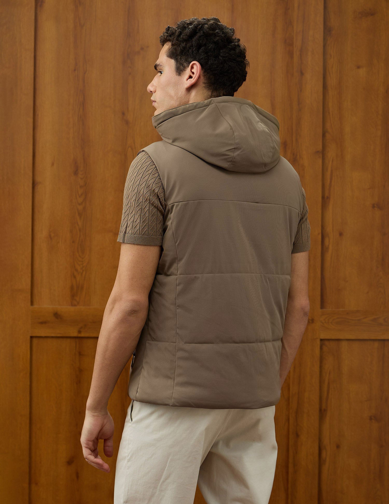 Equestrian Aisle Theater Puffer Jacket Tan - U.S. POLO ASSN. | Large