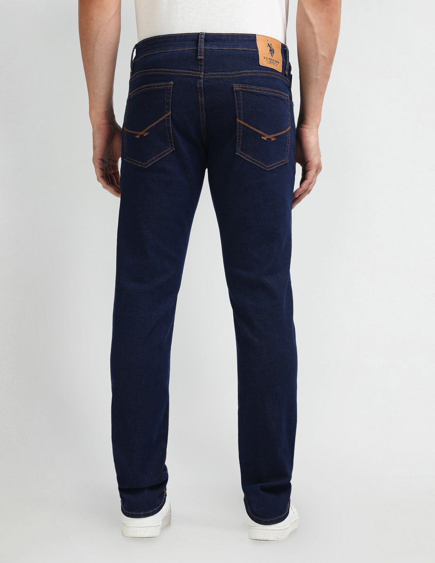 Brandon Slim Tapered Blue Jeans Blue - U.S. Polo Assn. India | Large