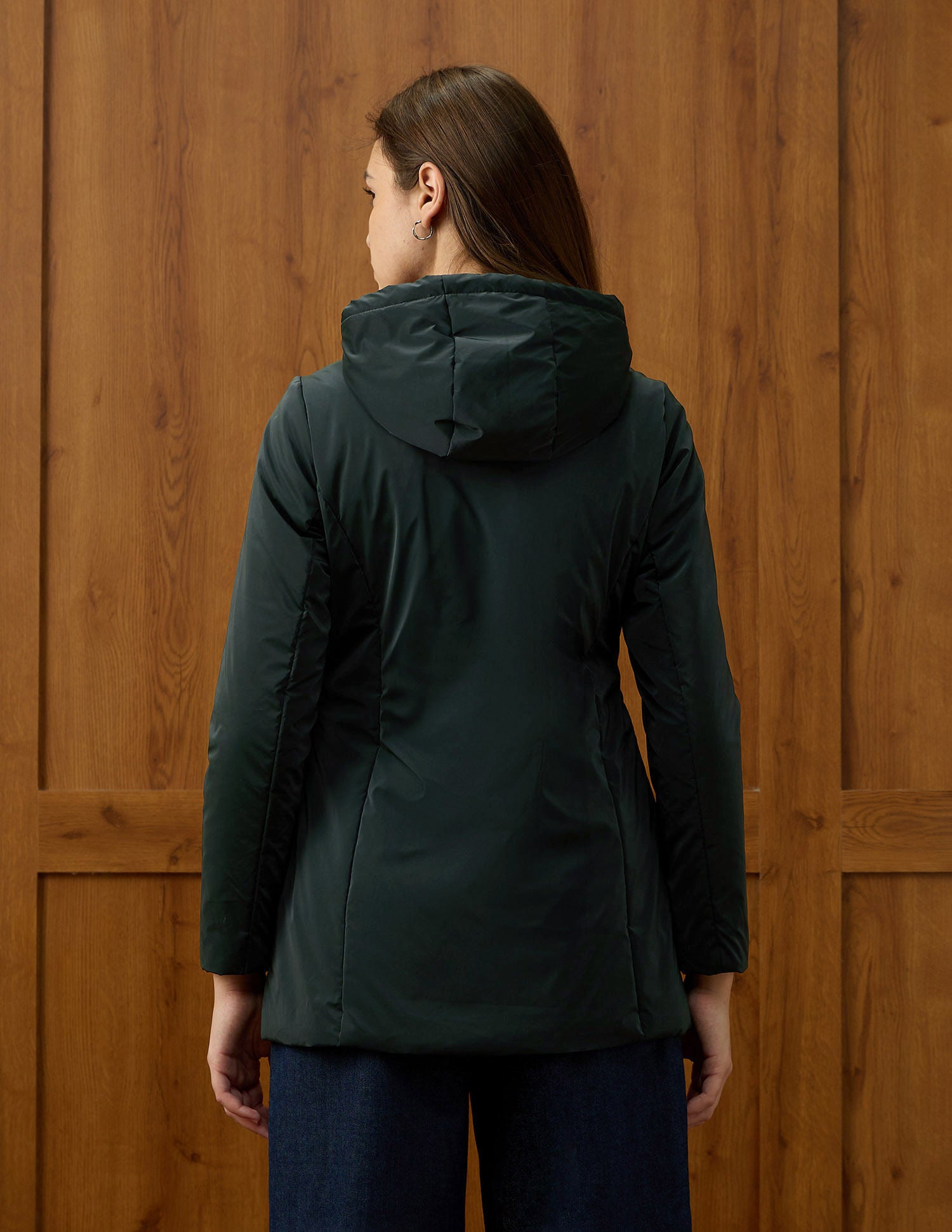 Solid Regular Fit Hooded Jacket Green - U.S. POLO ASSN. | Large