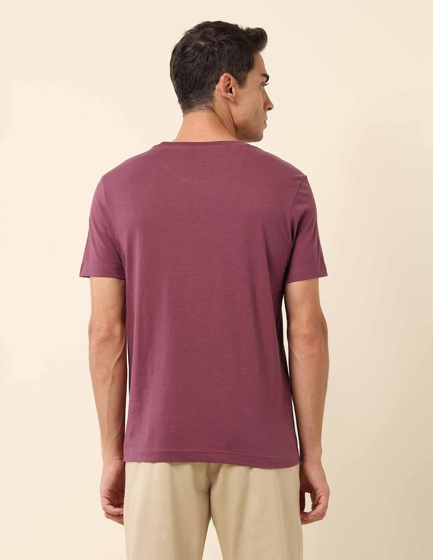 Brand Printed Slim Fit T- Shirt Purple - U.S. POLO ASSN. | Large