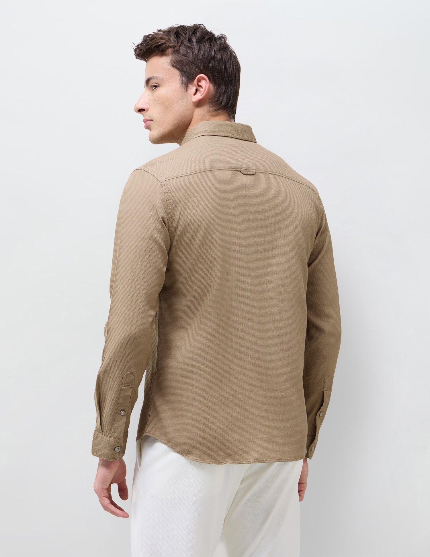 Textured Dobby Shirt Bronze - U.S. Polo Assn. India | Large