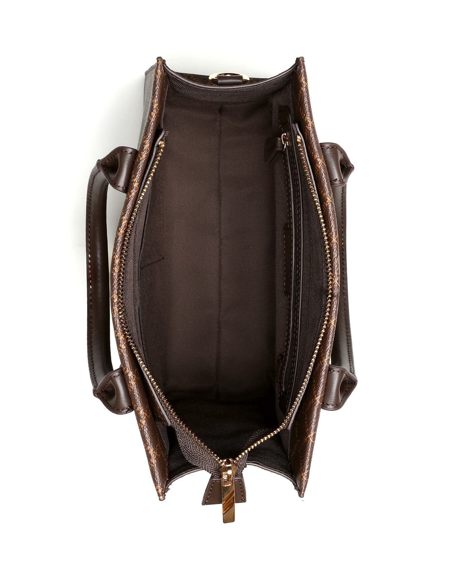 Scarlet Monogram Tote Handbag Brown - U.S. POLO ASSN. | Large