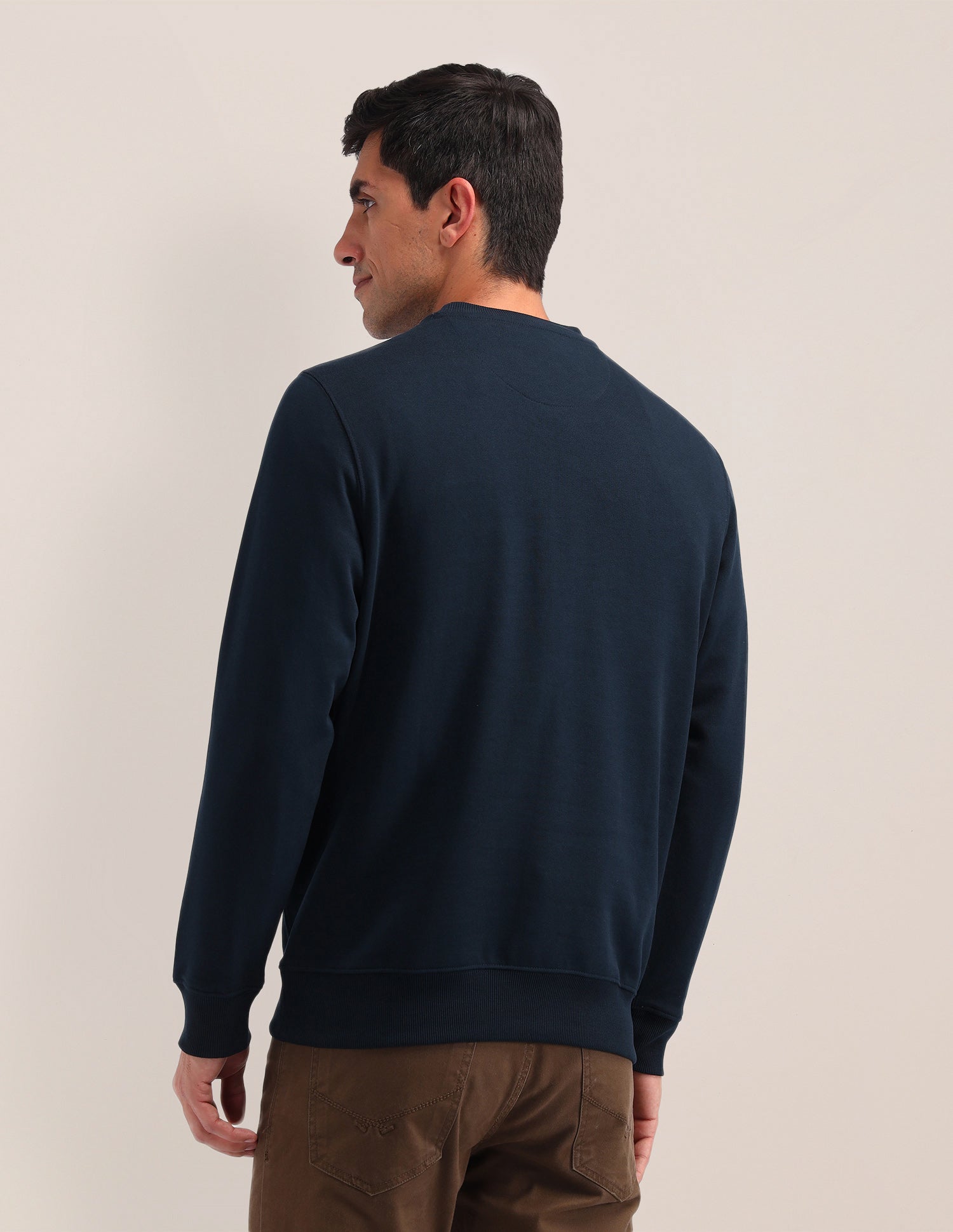 Brand Printed Regular Fit Sweatshirt Navy - U.S. POLO ASSN. | Large