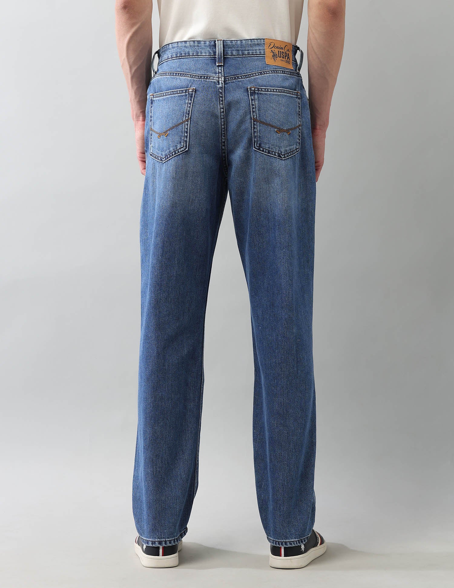 Vintage Shawn Relaxed Fit Blue Jeans Blue - U.S. Polo Assn. India | Large