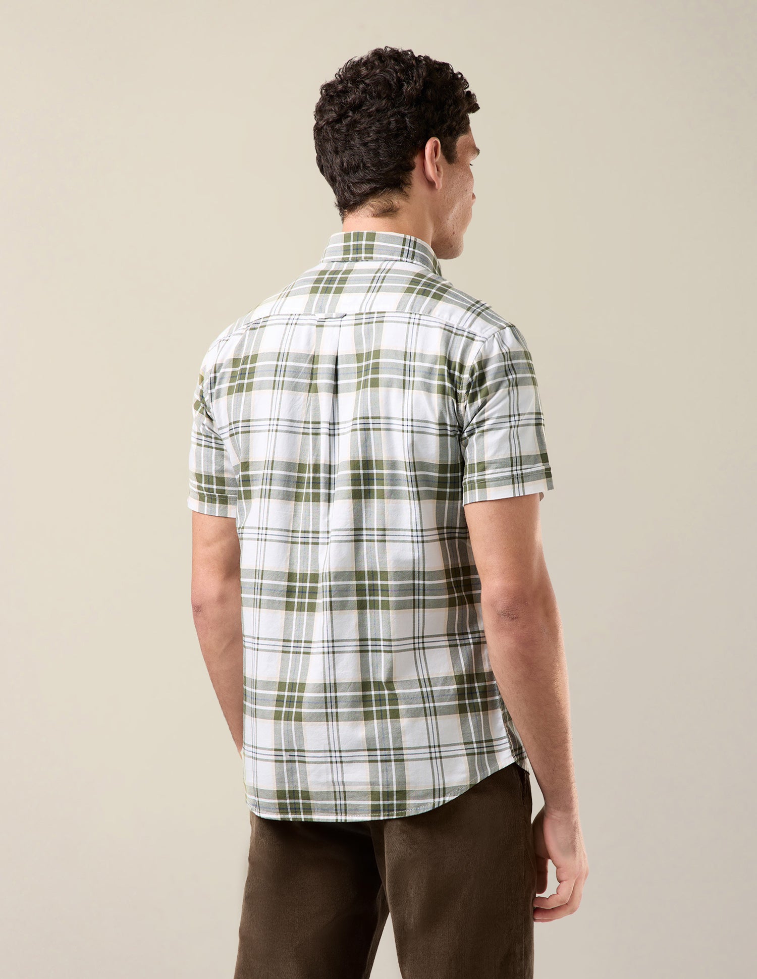 Plaid Checked Tailored Fit Shirt Olive - U.S. Polo Assn. India | Large
