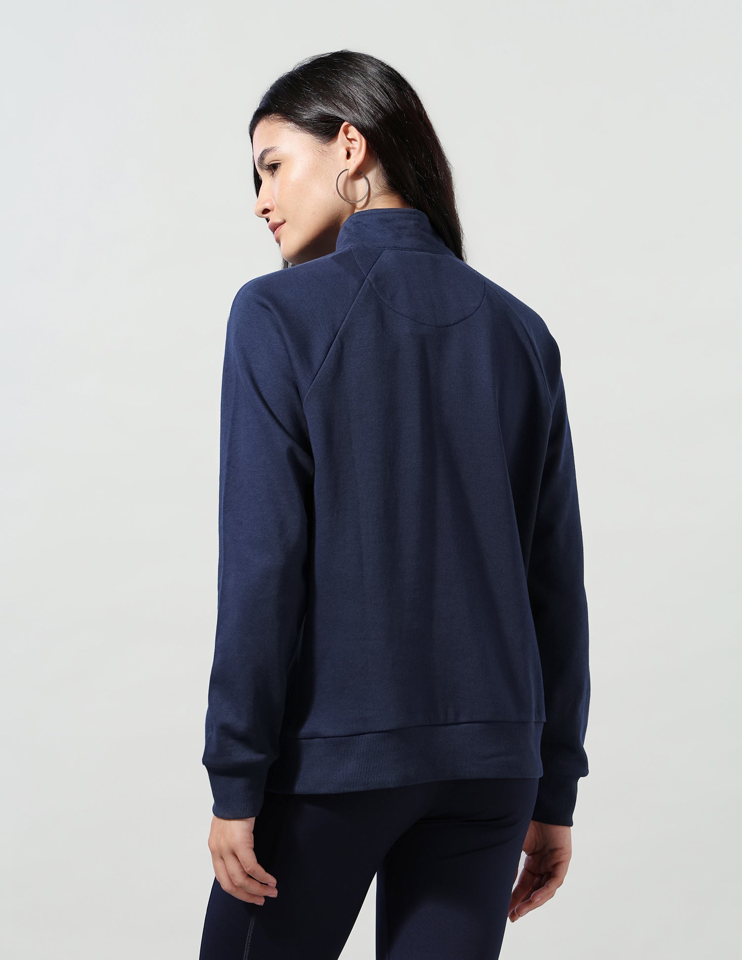 Solid Regular Fit Sweatshirt Navy - U.S. Polo Assn. India | Large