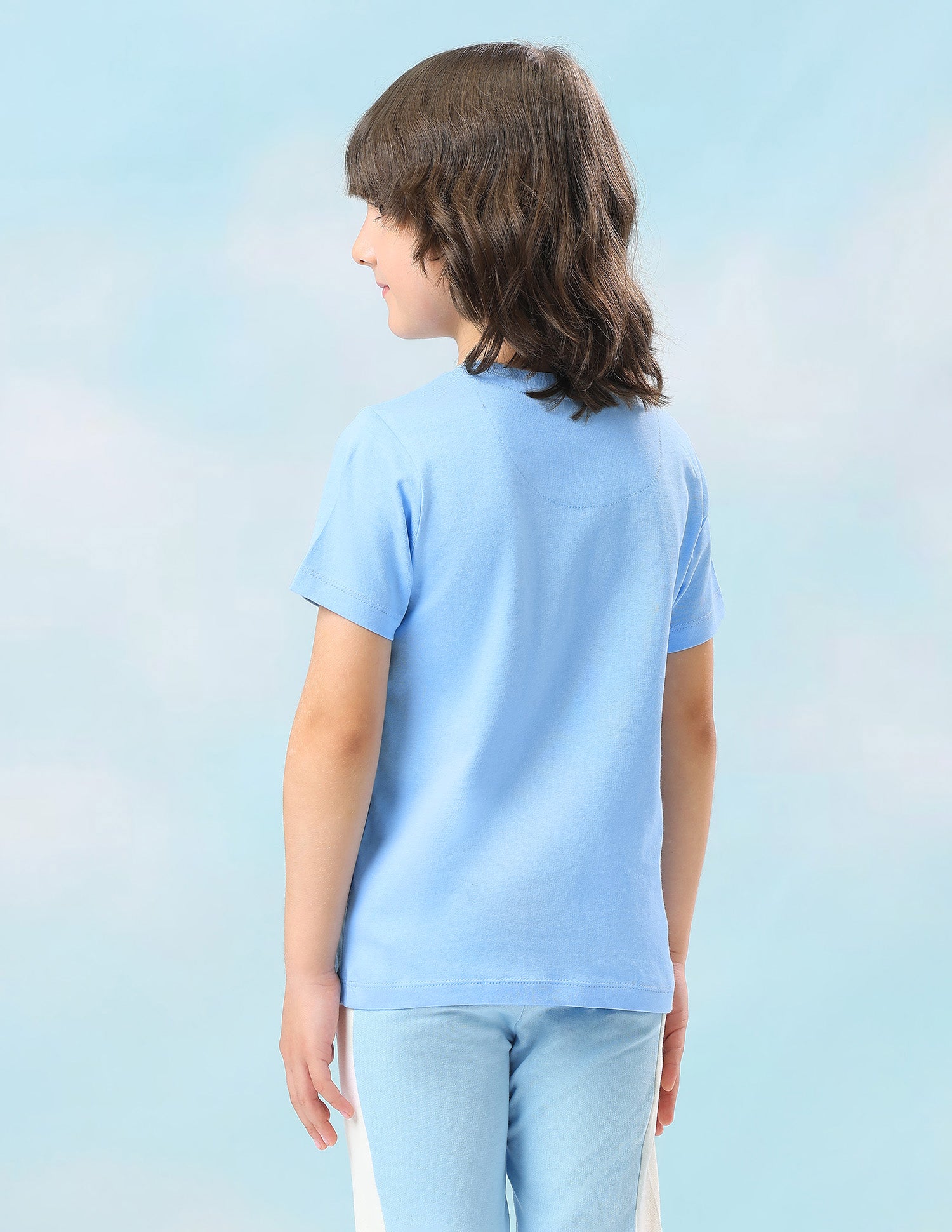 Solid Regular Fit T-Shirt Blue - U.S. Polo Assn. India | Large