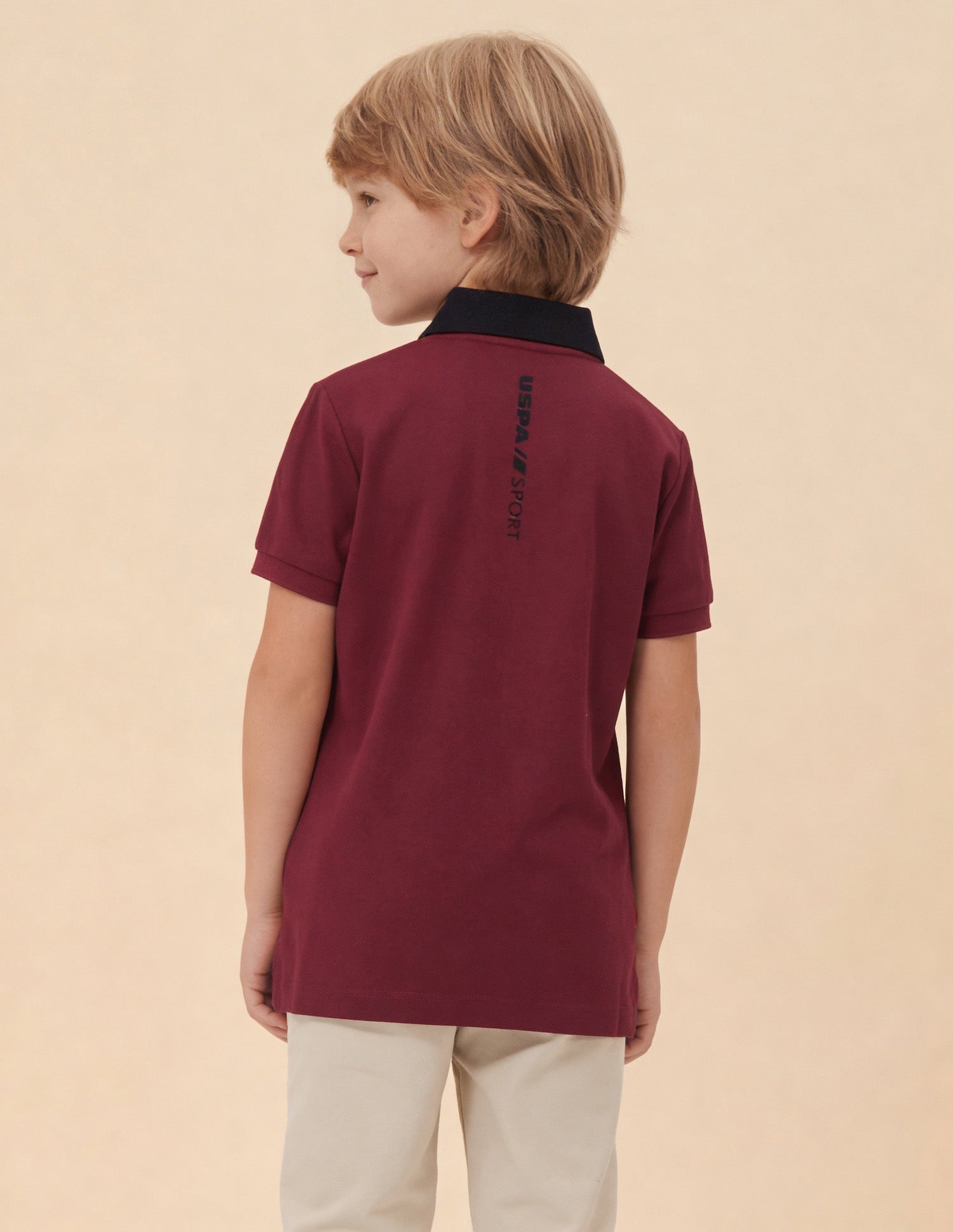 Solid Regular Fit Polo Shirt Maroon - U.S. Polo Assn. India | Large