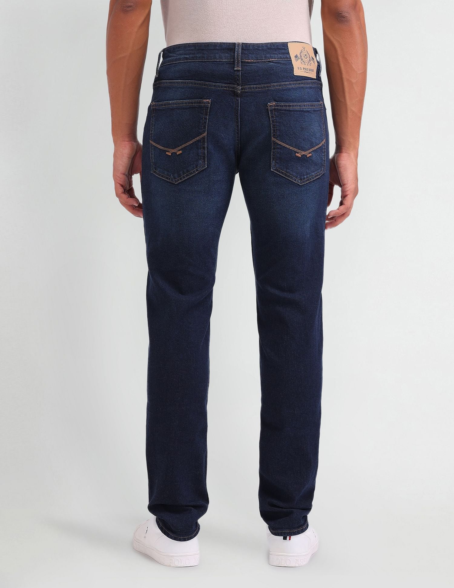 Brandon Slim Tapered Fit Blue Jeans Blue - U.S. Polo Assn. India | Large