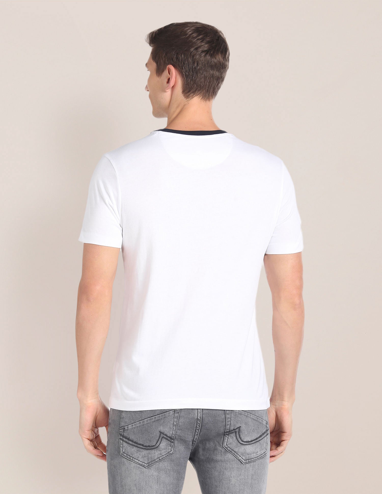 Crew Neck Graphic Print T-Shirt White - U.S. POLO ASSN. | Large