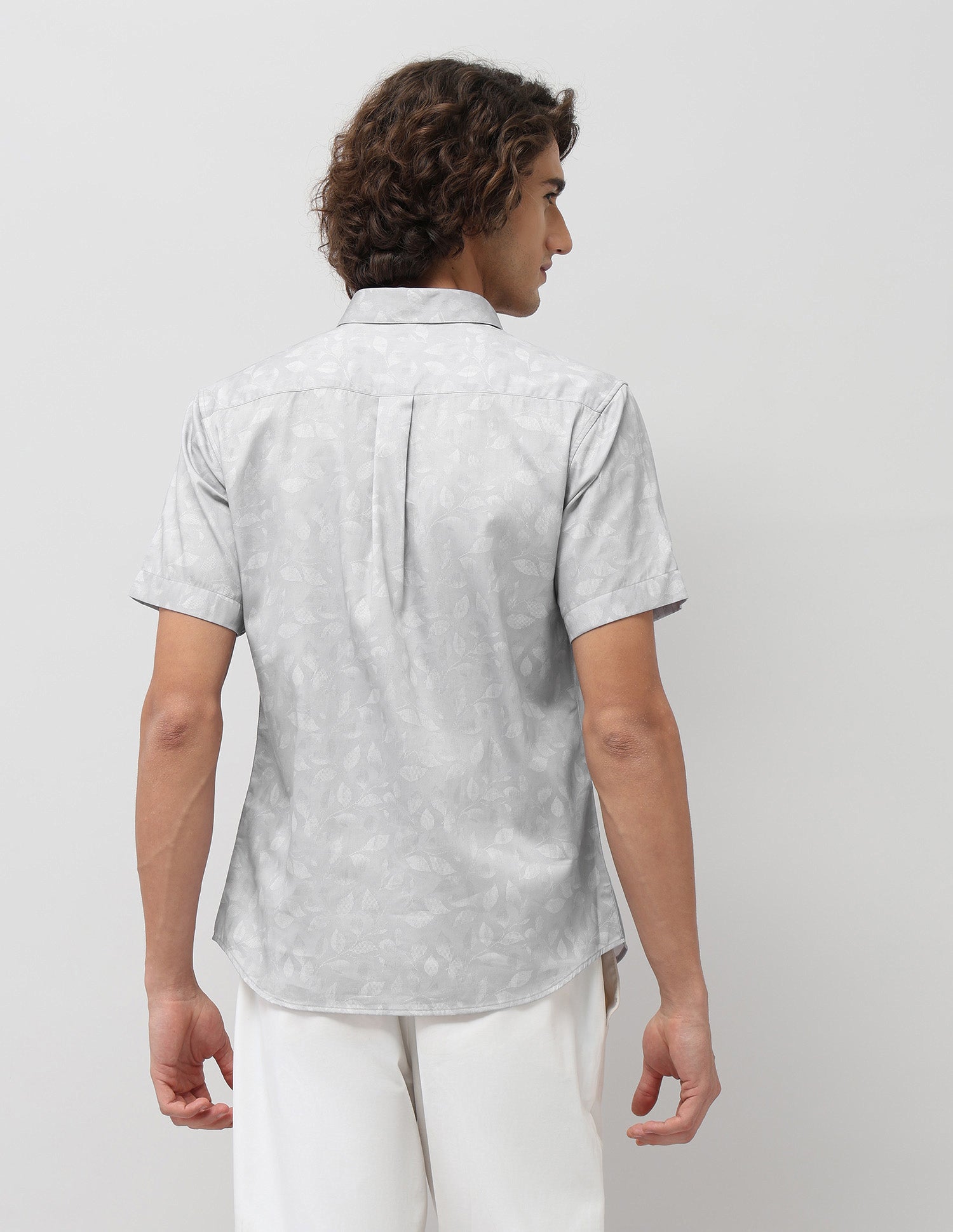 Tailored Fit Satin Shirt Grey - U.S. Polo Assn. India | Large